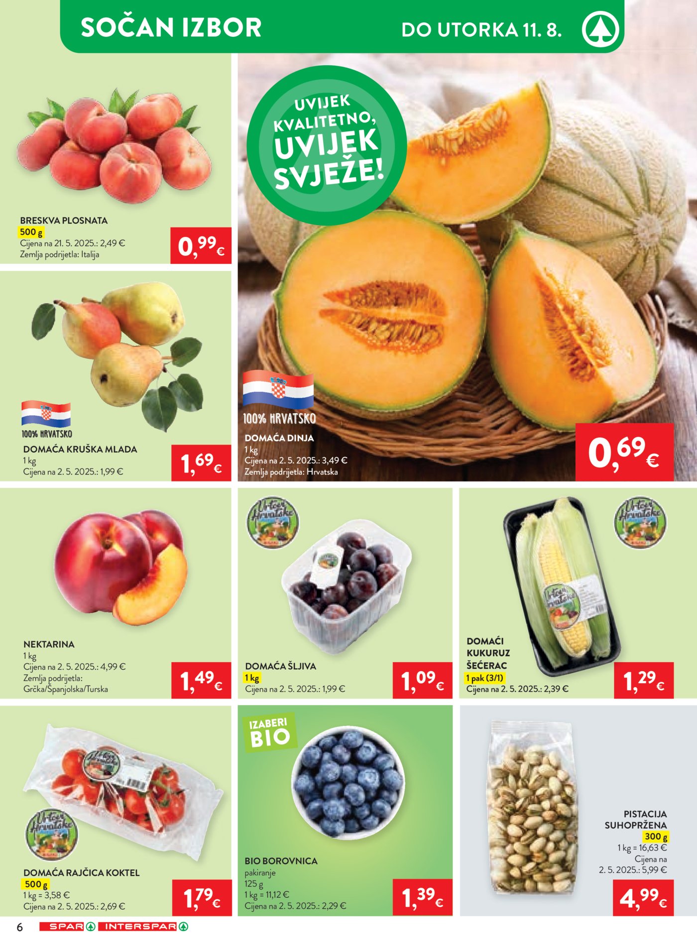 SPAR INTERSPAR katalog Akcija 06.08.-11.08.2026.