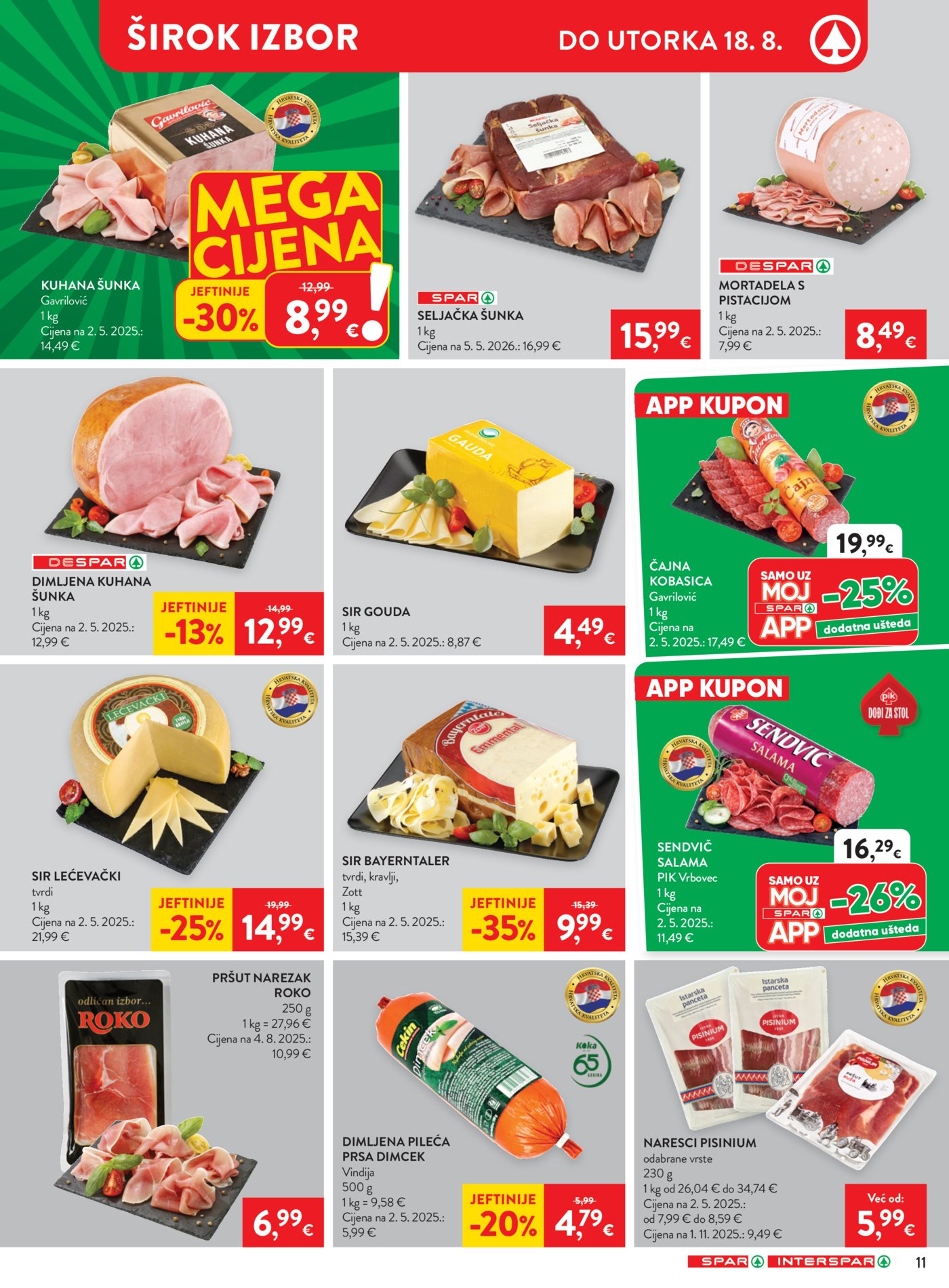 Spar Interspar katalog Akcija 12.08.-18.08.2026.