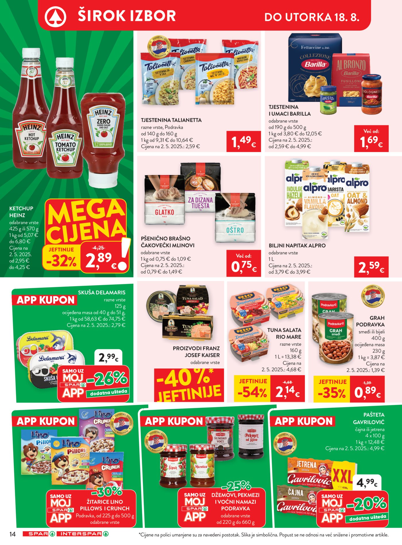 Spar Interspar katalog Akcija 12.08.-18.08.2026.
