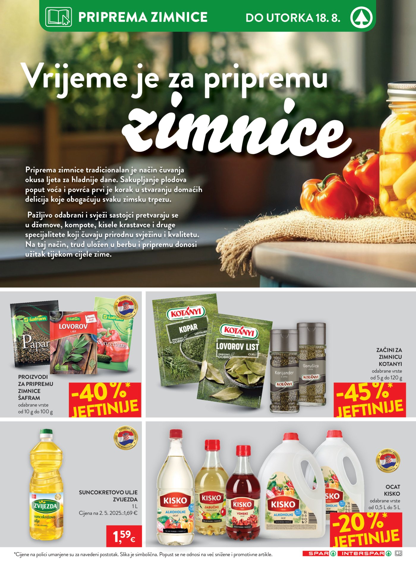 Spar Interspar katalog Akcija 12.08.-18.08.2026.