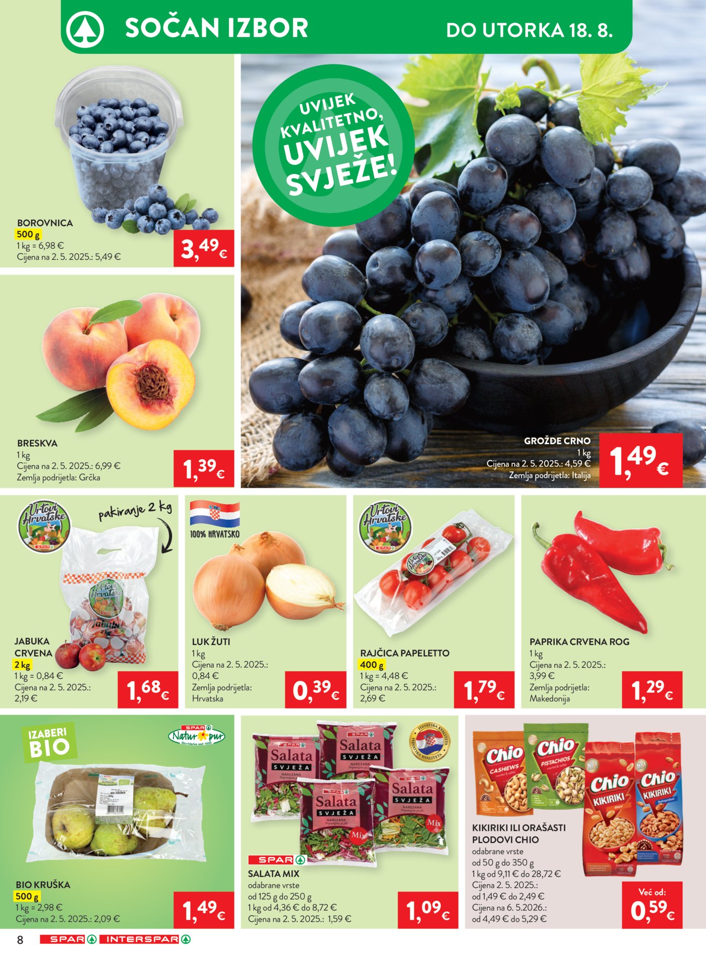 Spar Interspar katalog Akcija 12.08.-18.08.2026.