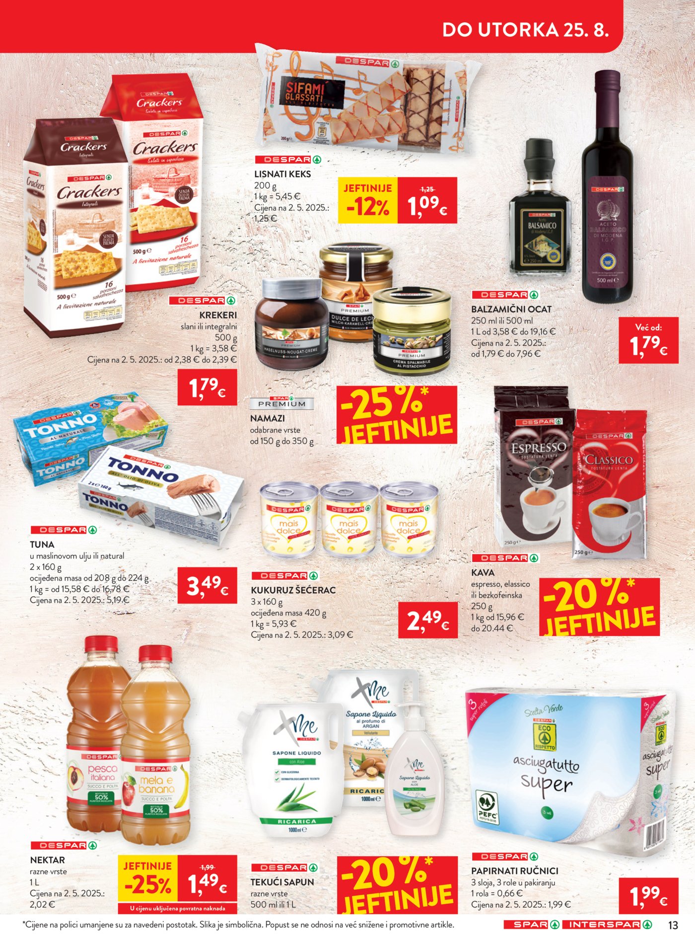SPAR INTERSPAR katalog Akcija 19.08. - 25.08.2026.