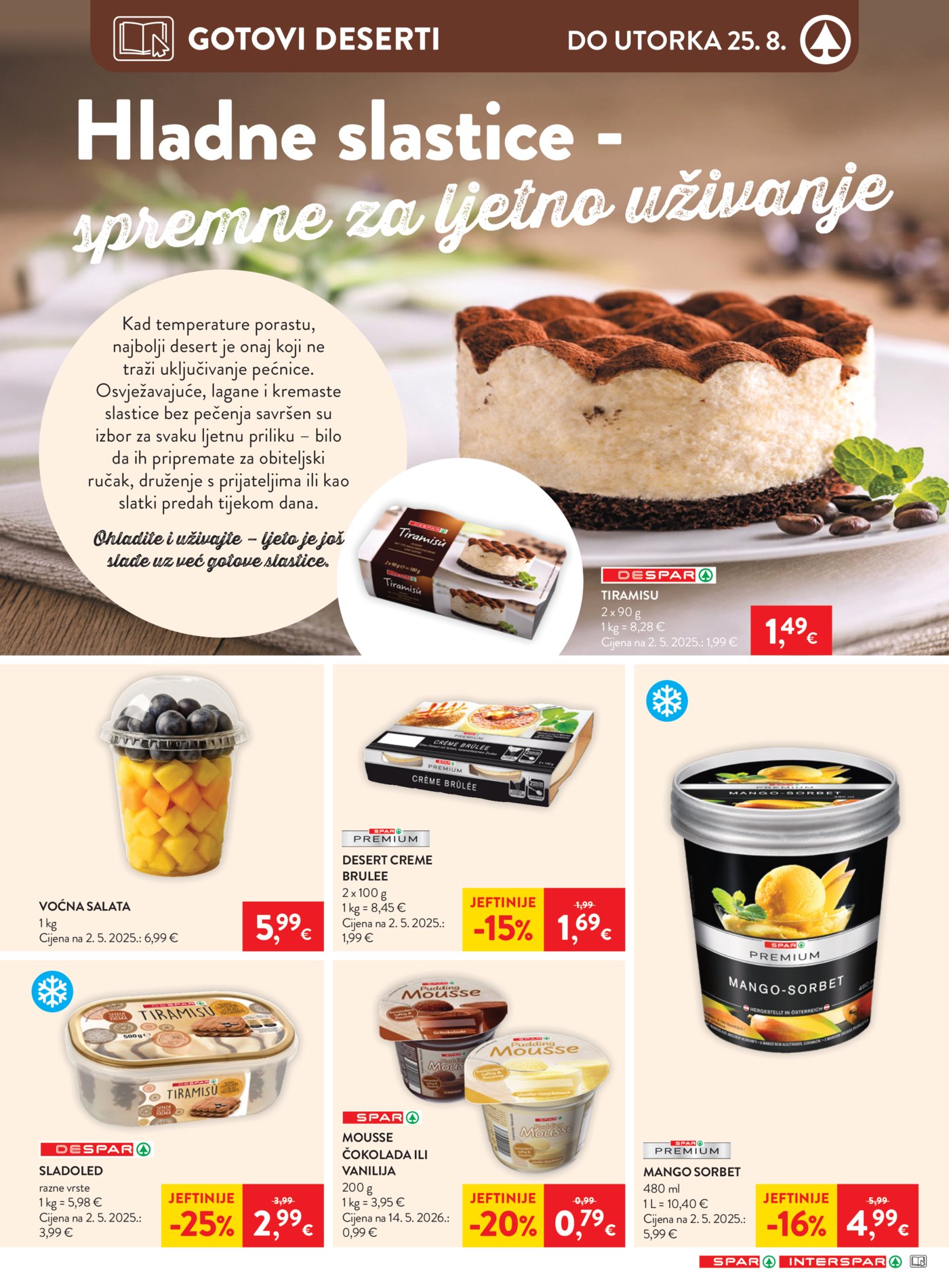 SPAR INTERSPAR katalog Akcija 19.08. - 25.08.2026.