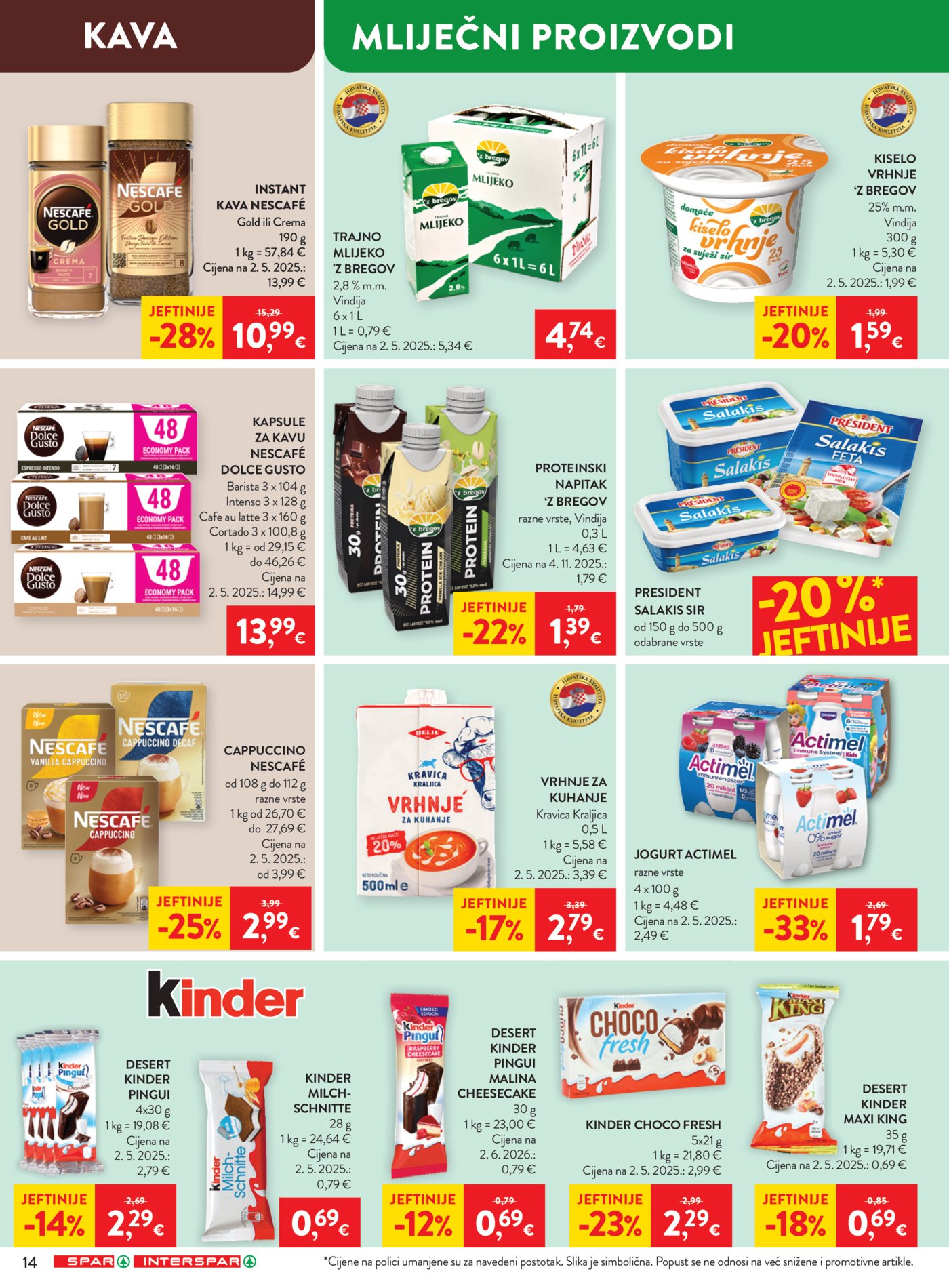SPAR INTERSPAR katalog Akcija 19.08. - 25.08.2026.