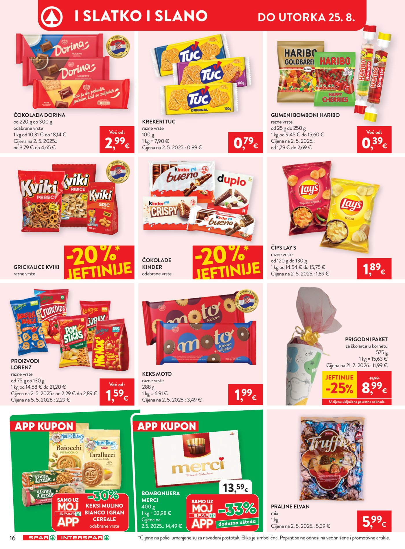 SPAR INTERSPAR katalog Akcija 19.08. - 25.08.2026.