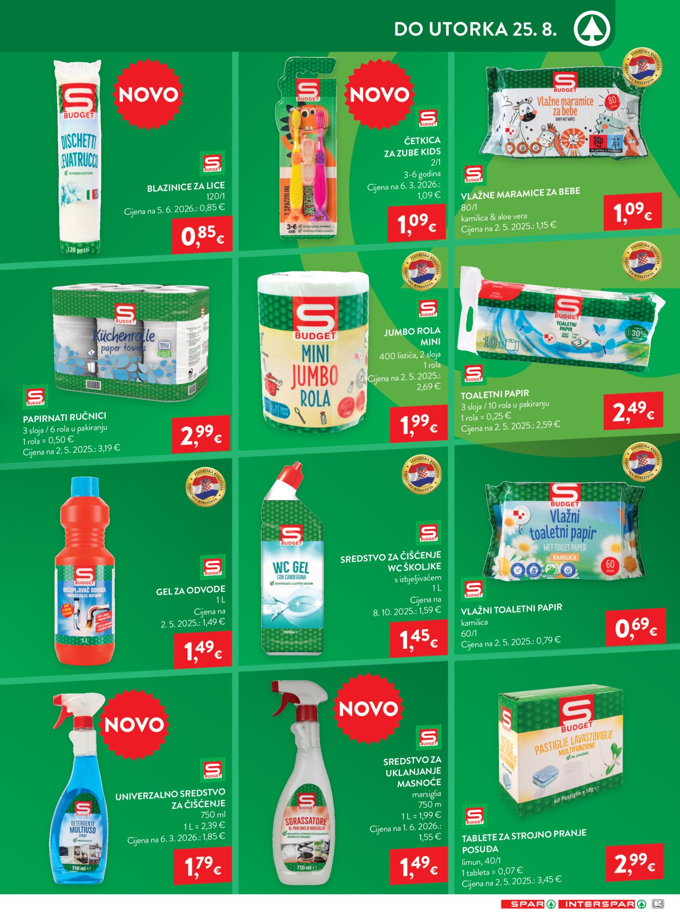 SPAR INTERSPAR katalog Akcija 19.08. - 25.08.2026.