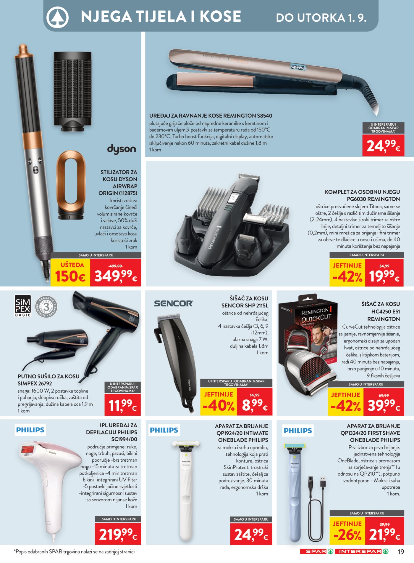 SPAR INTERSPAR katalog Akcija 19.08. - 25.08.2026.