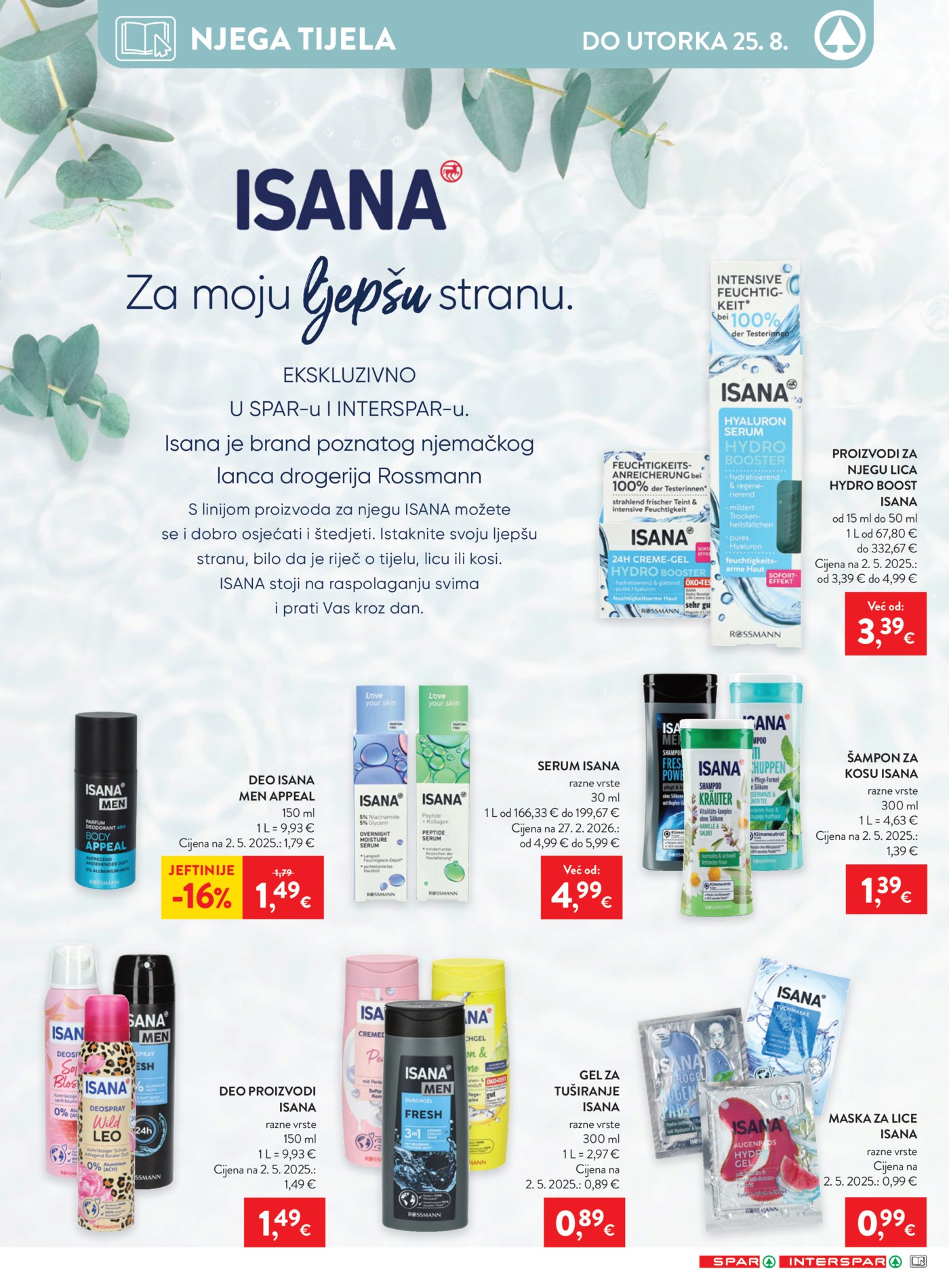 SPAR INTERSPAR katalog Akcija 19.08. - 25.08.2026.