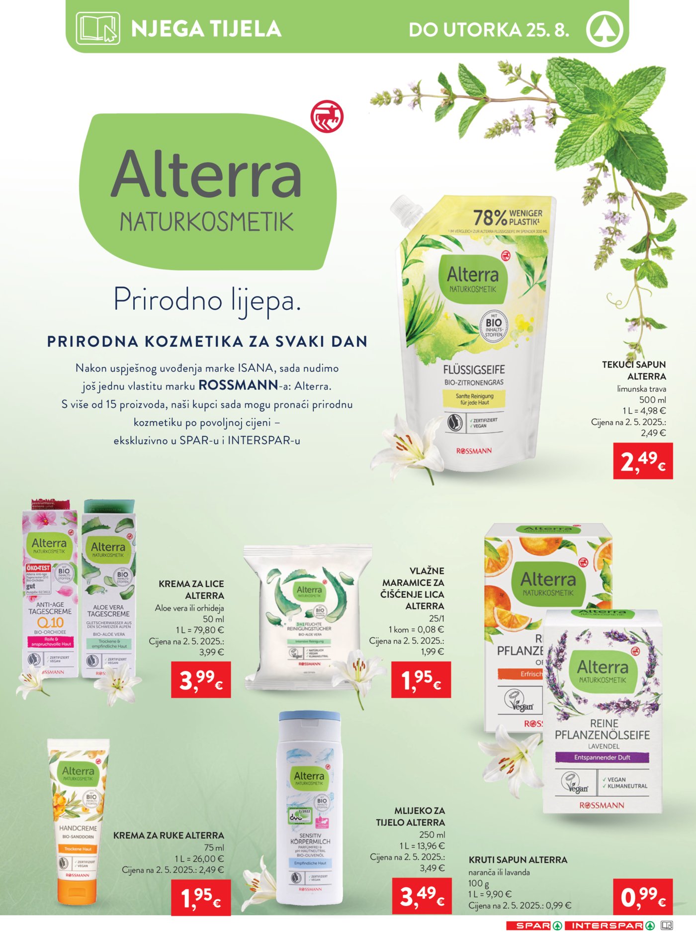 SPAR INTERSPAR katalog Akcija 19.08. - 25.08.2026.