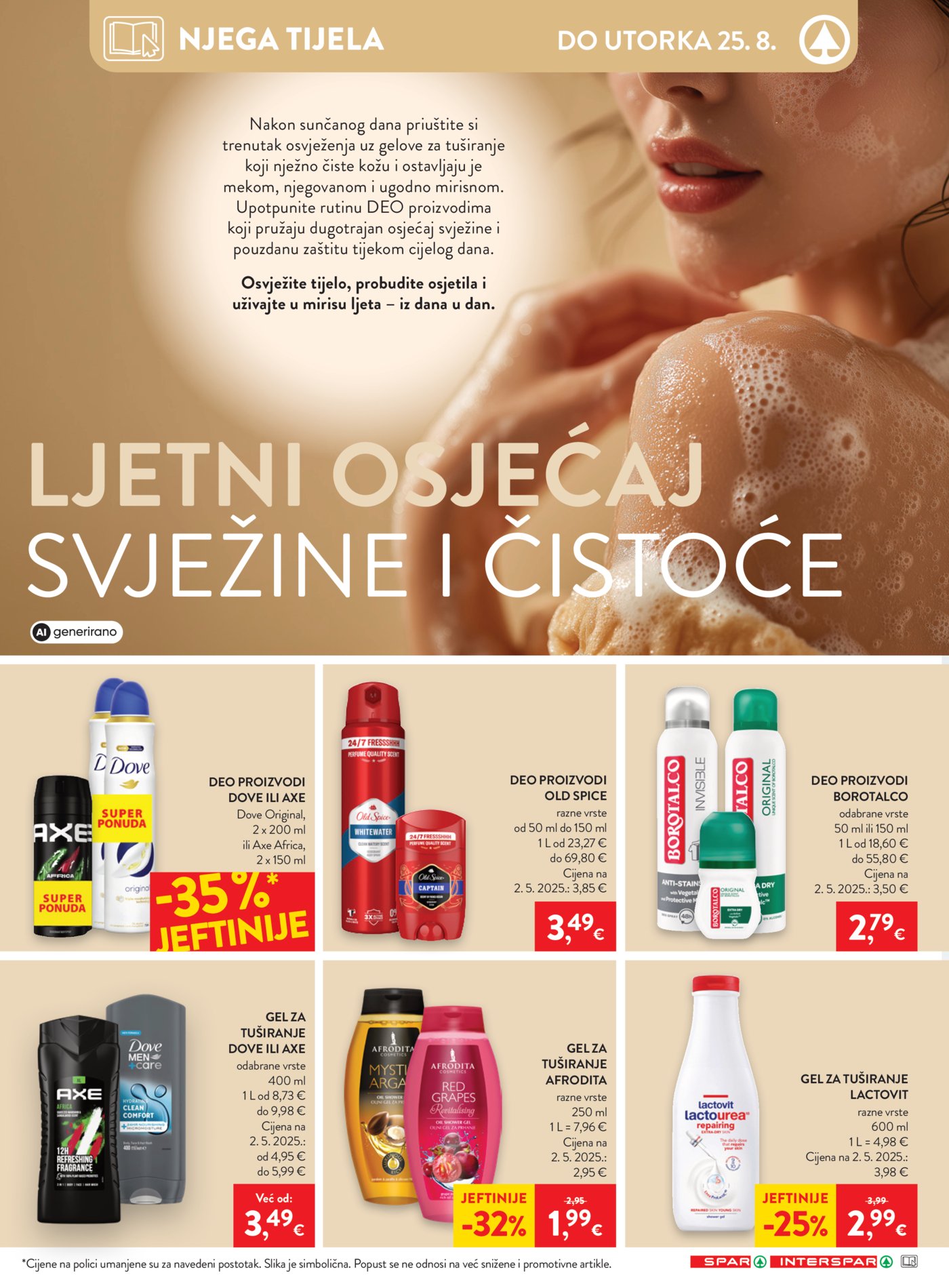 SPAR INTERSPAR katalog Akcija 19.08. - 25.08.2026.