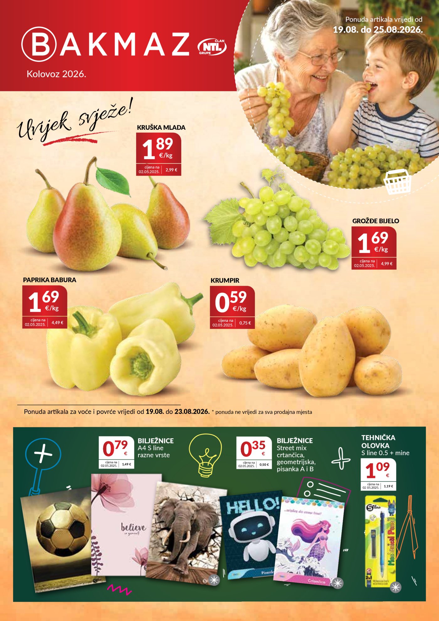 Bakmaz katalog Akcija 19.08.-25.08.2026.