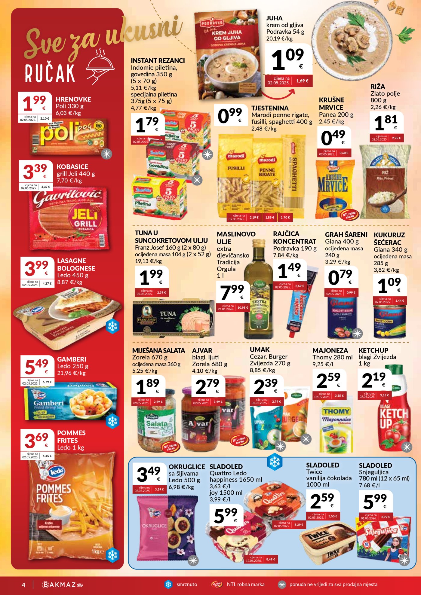 Bakmaz katalog Akcija 19.08.-25.08.2026.