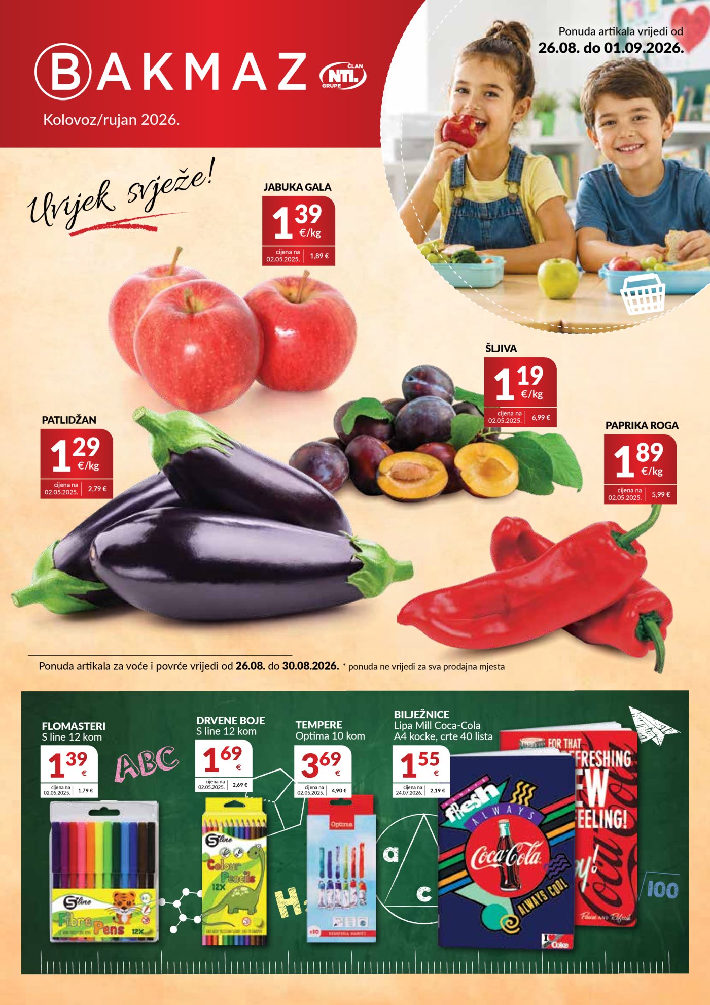 Bakmaz katalog Akcija 26.08.-01.09.2026.