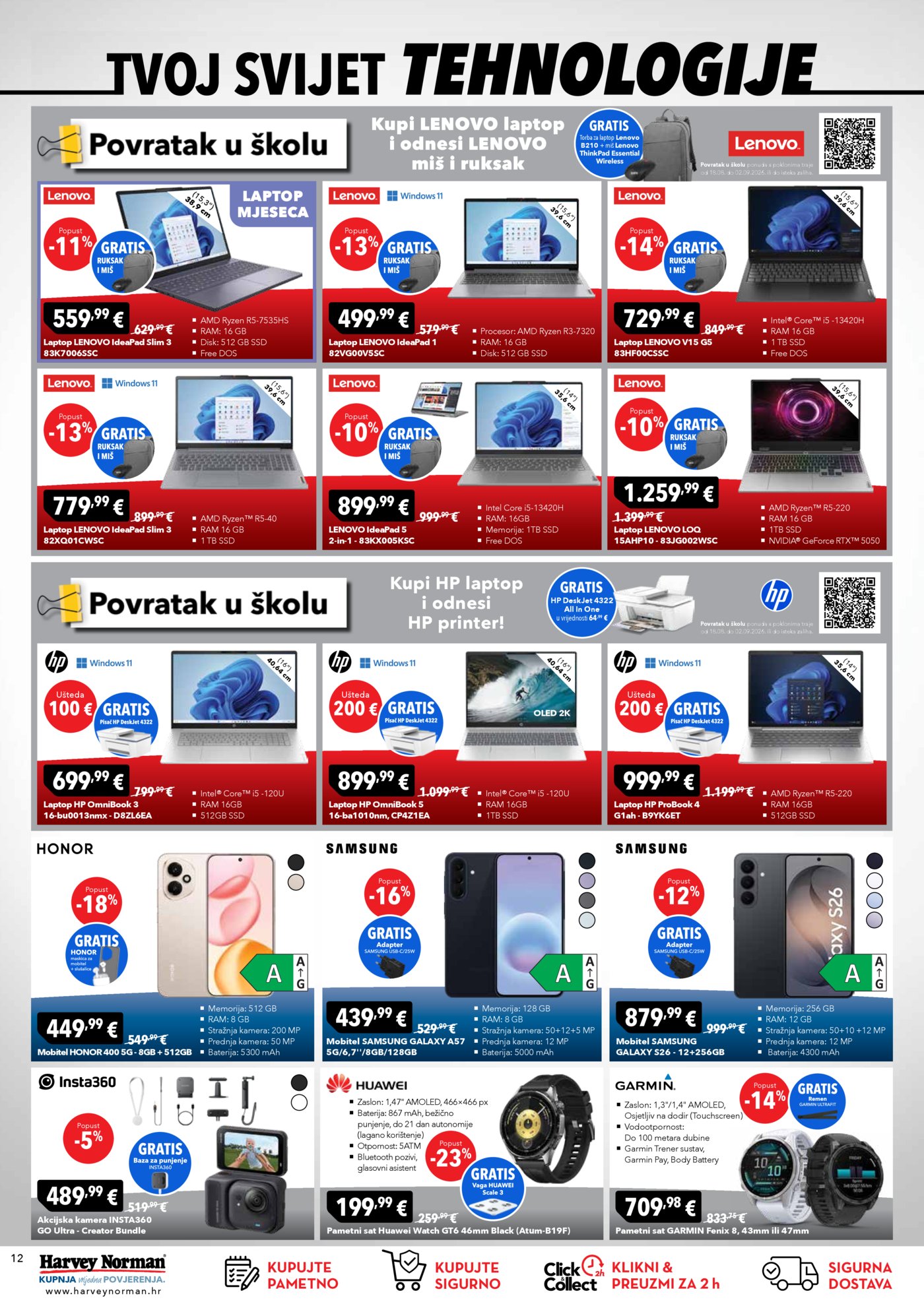 Harvey Norman katalog Akcija 18.08. - 02.09.2026.