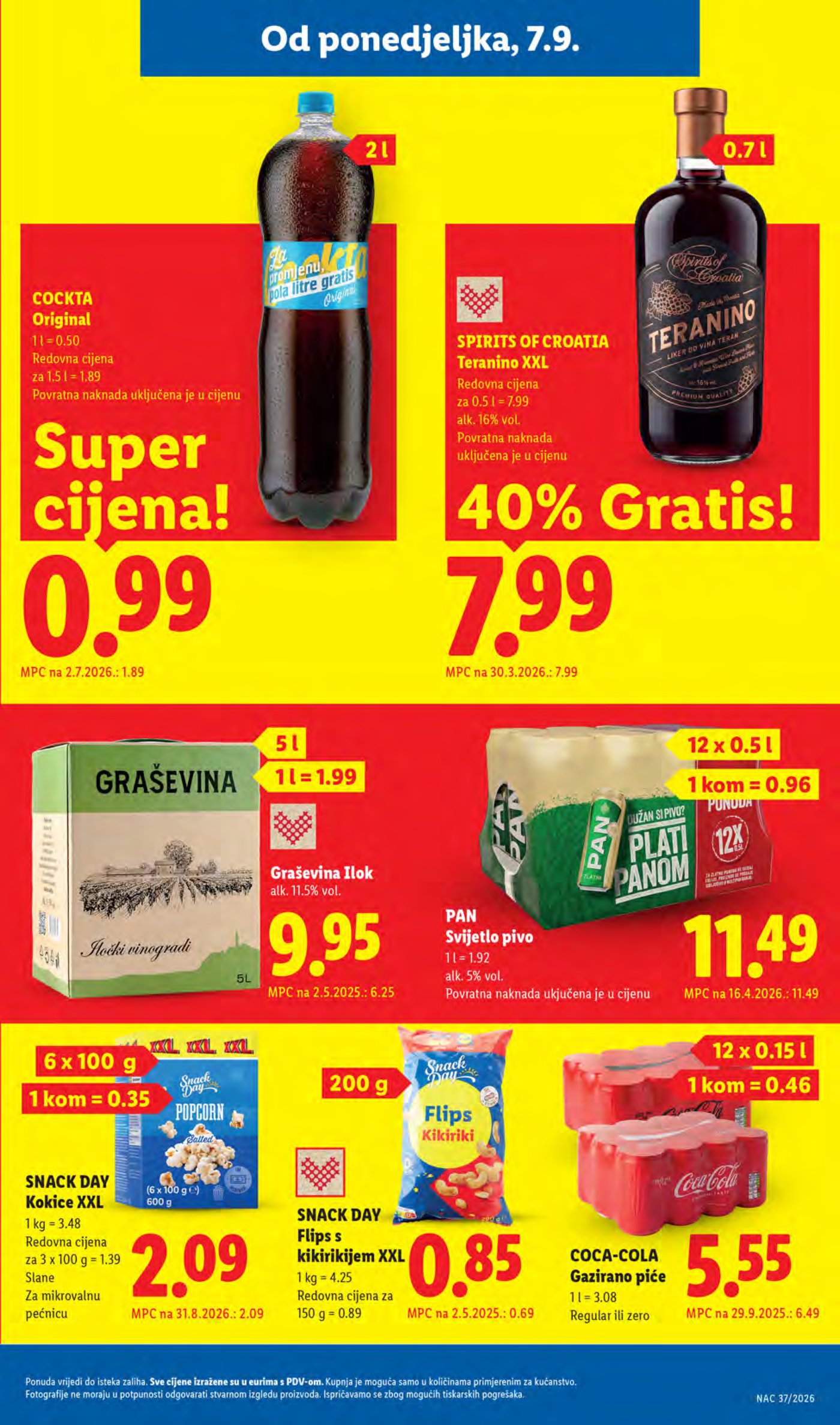 Lidl Super ponuda od ponedjeljka 07.09.-13.09.2026.