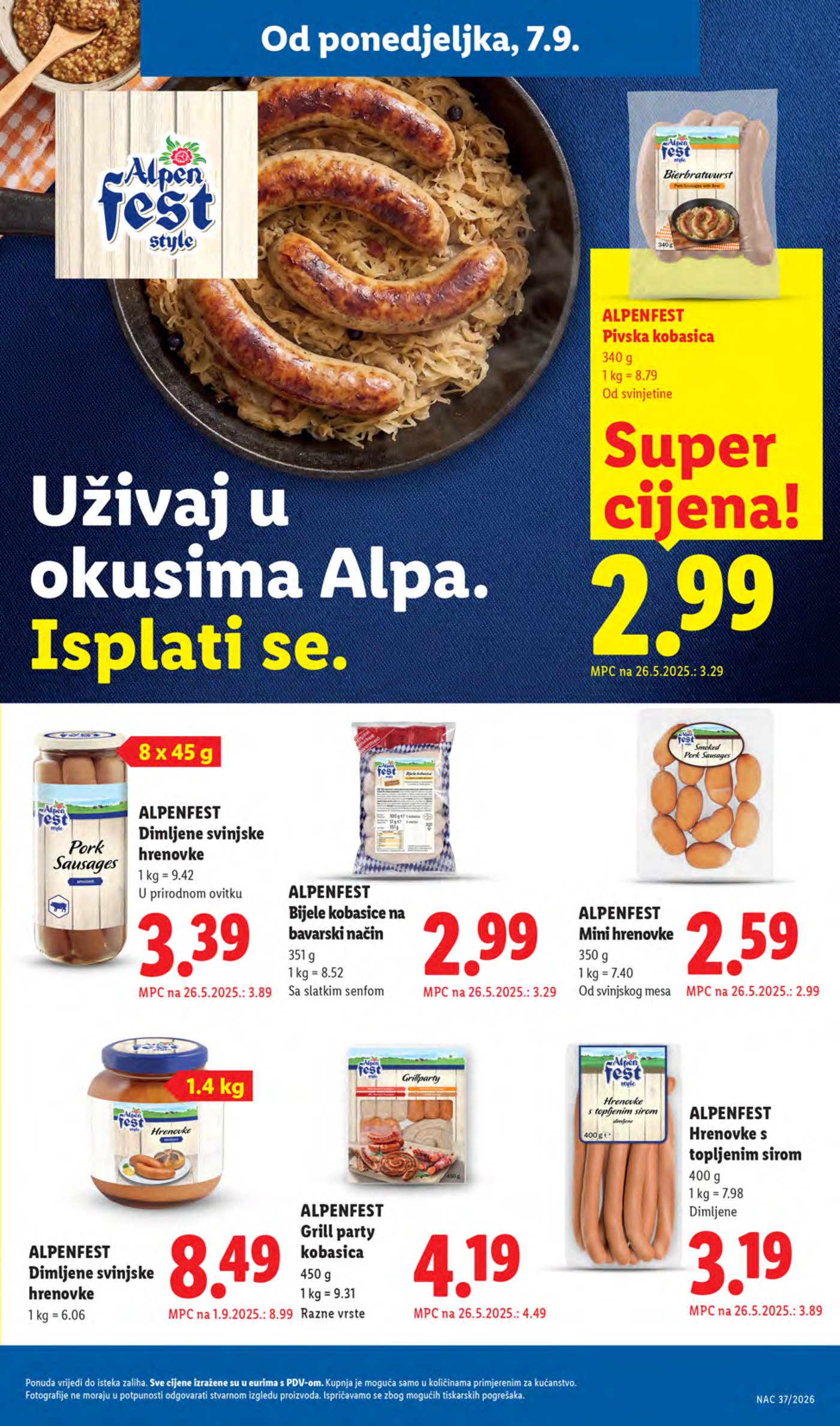 Lidl Super ponuda od ponedjeljka 07.09.-13.09.2026.