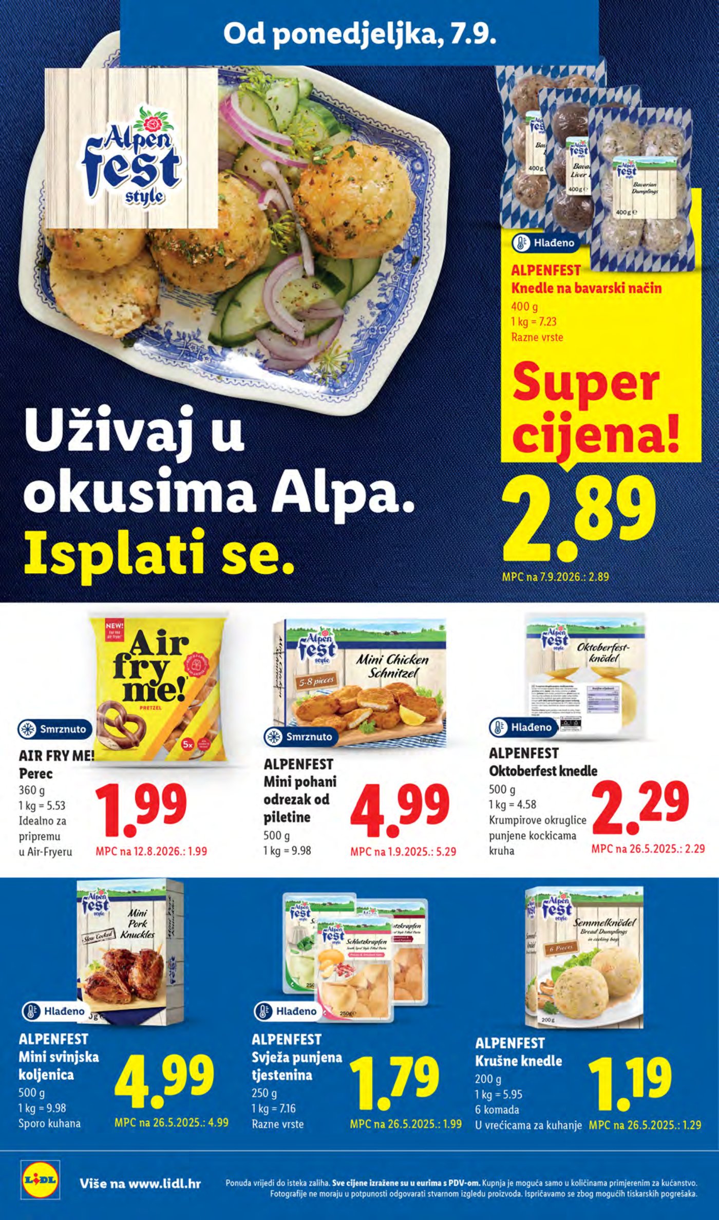 Lidl Super ponuda od ponedjeljka 07.09.-13.09.2026.