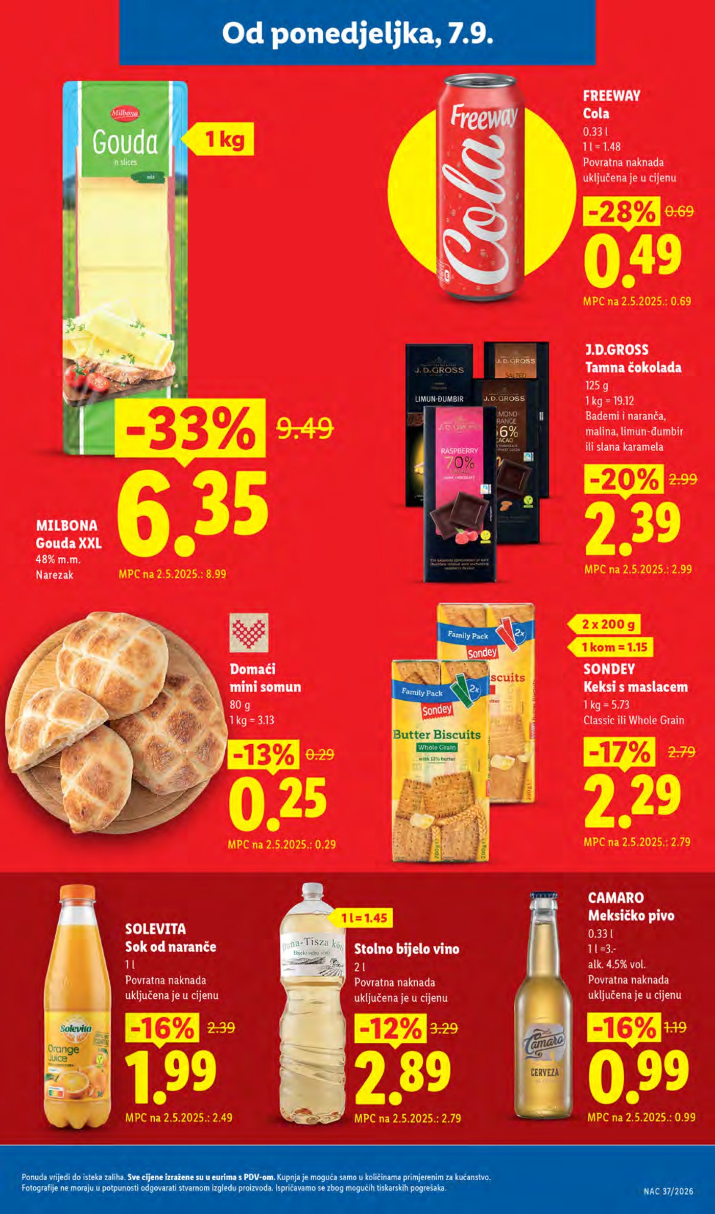 Lidl Super ponuda od ponedjeljka 07.09.-13.09.2026.