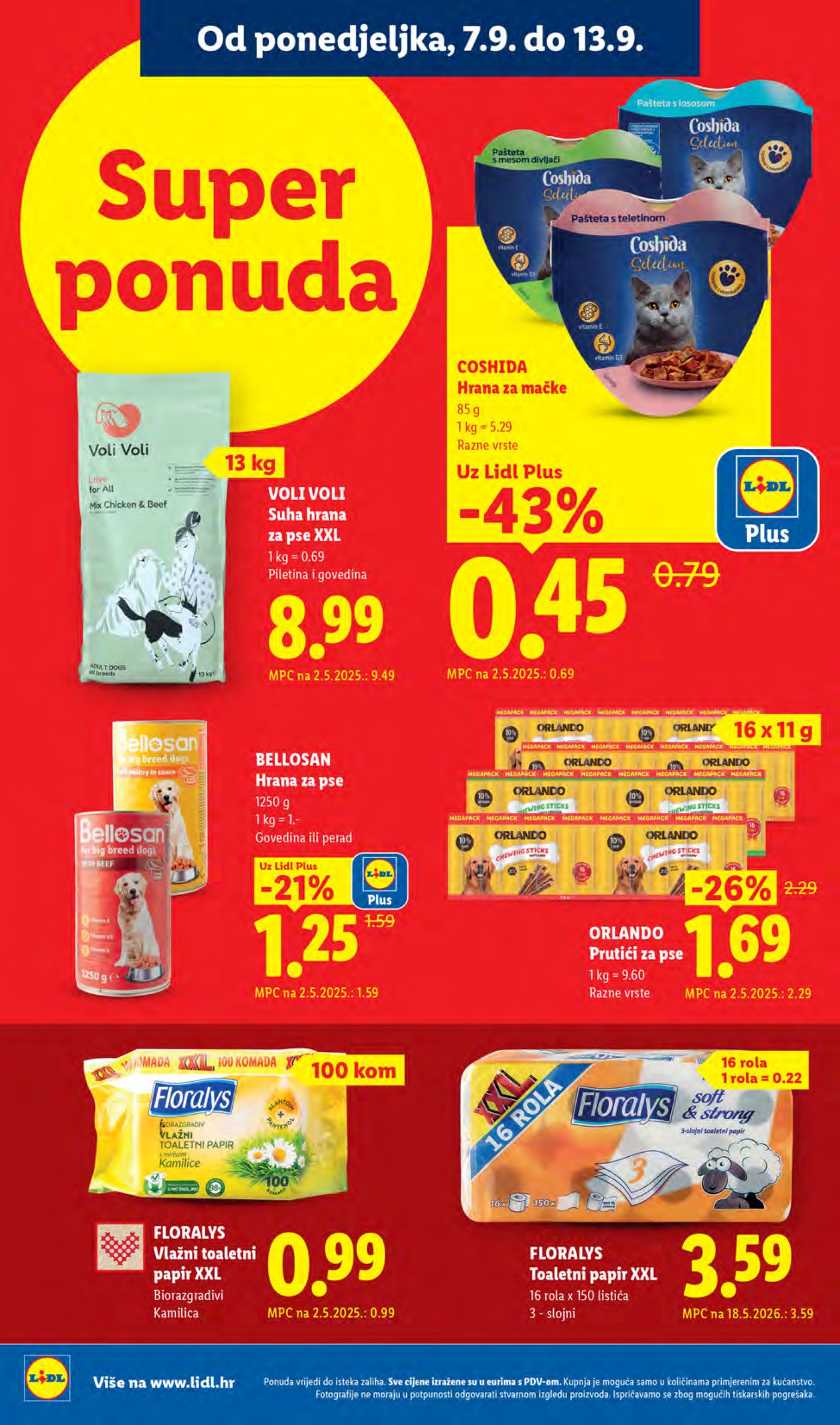 Lidl Super ponuda od ponedjeljka 07.09.-13.09.2026.