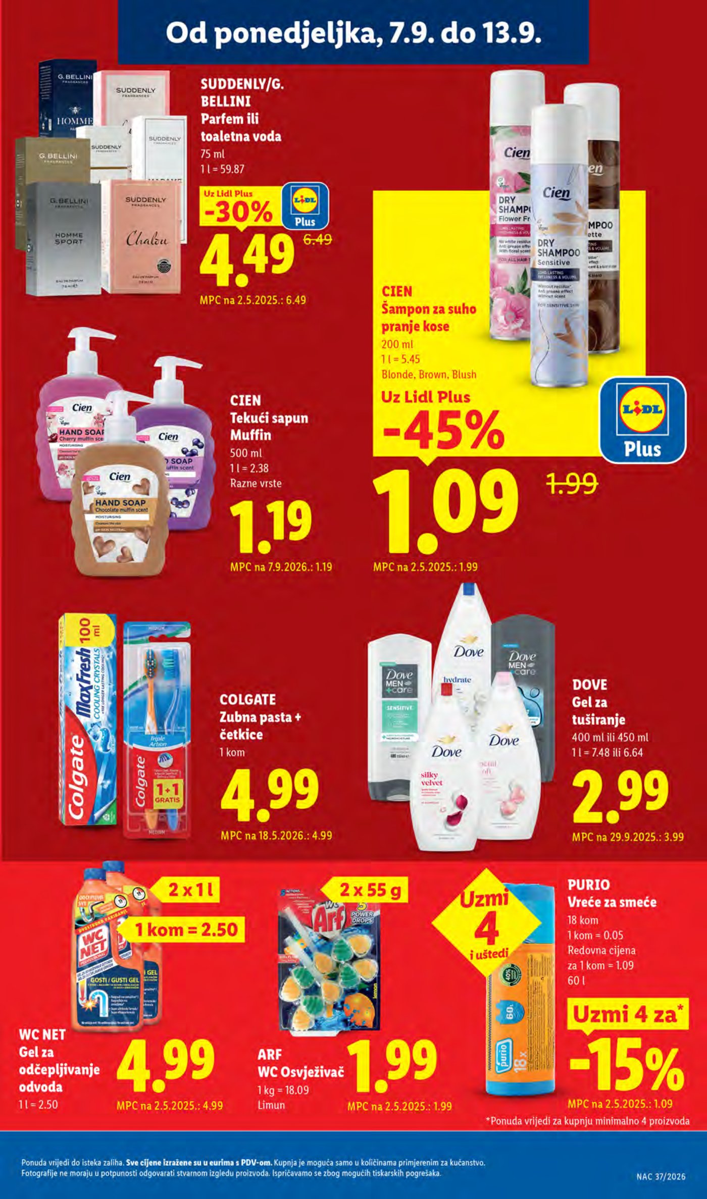 Lidl Super ponuda od ponedjeljka 07.09.-13.09.2026.