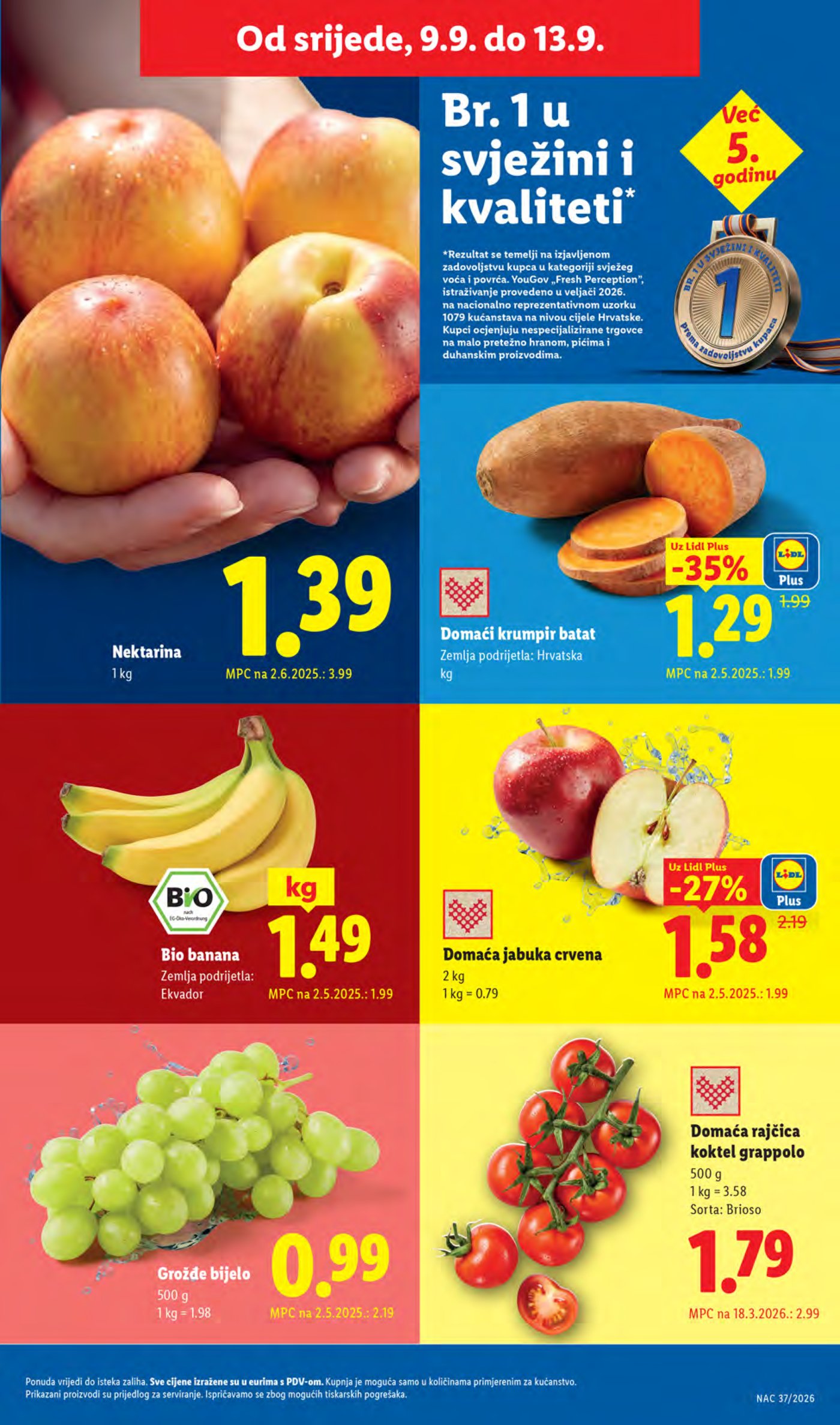 Lidl Super ponuda od ponedjeljka 07.09.-13.09.2026.