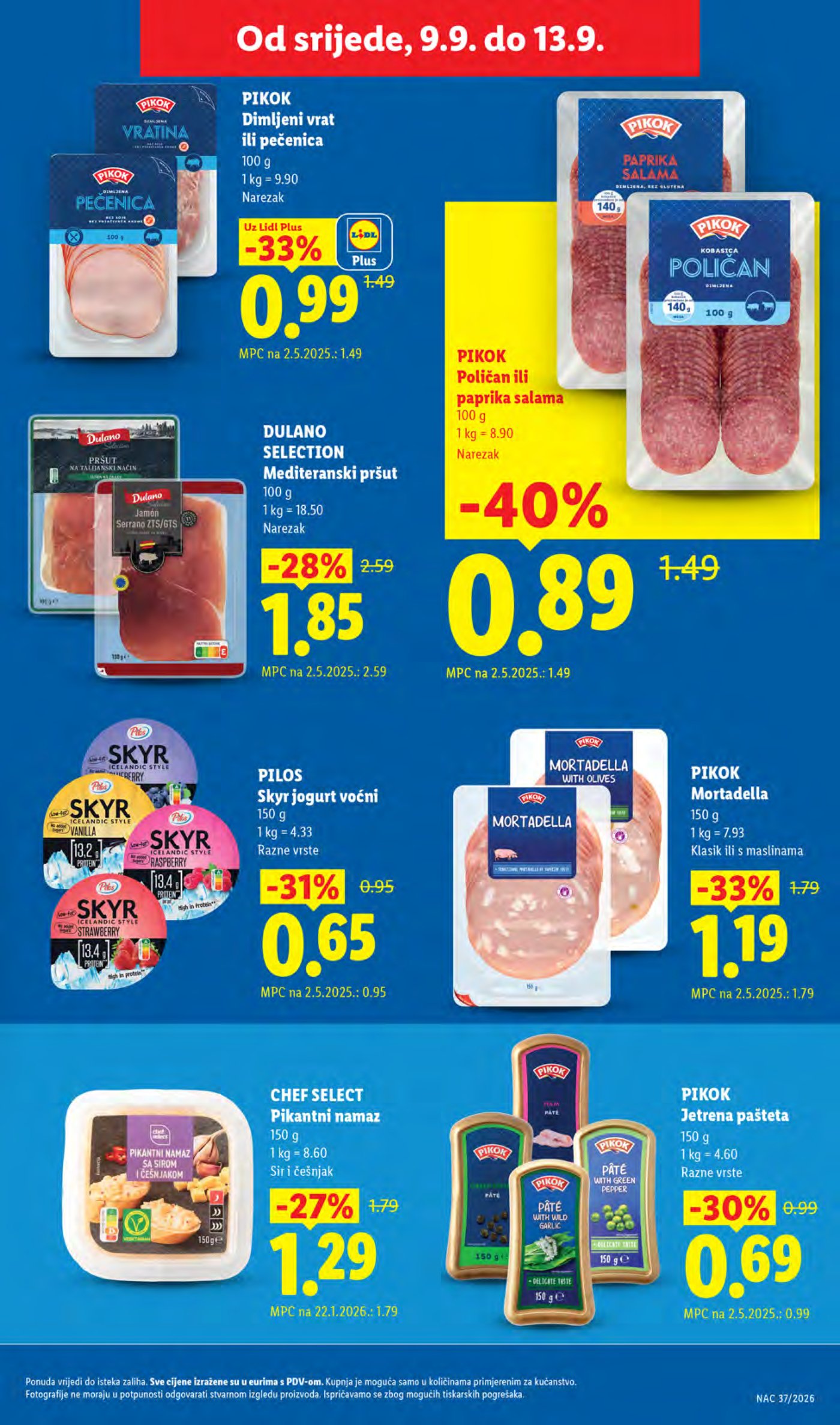 Lidl Super ponuda od ponedjeljka 07.09.-13.09.2026.