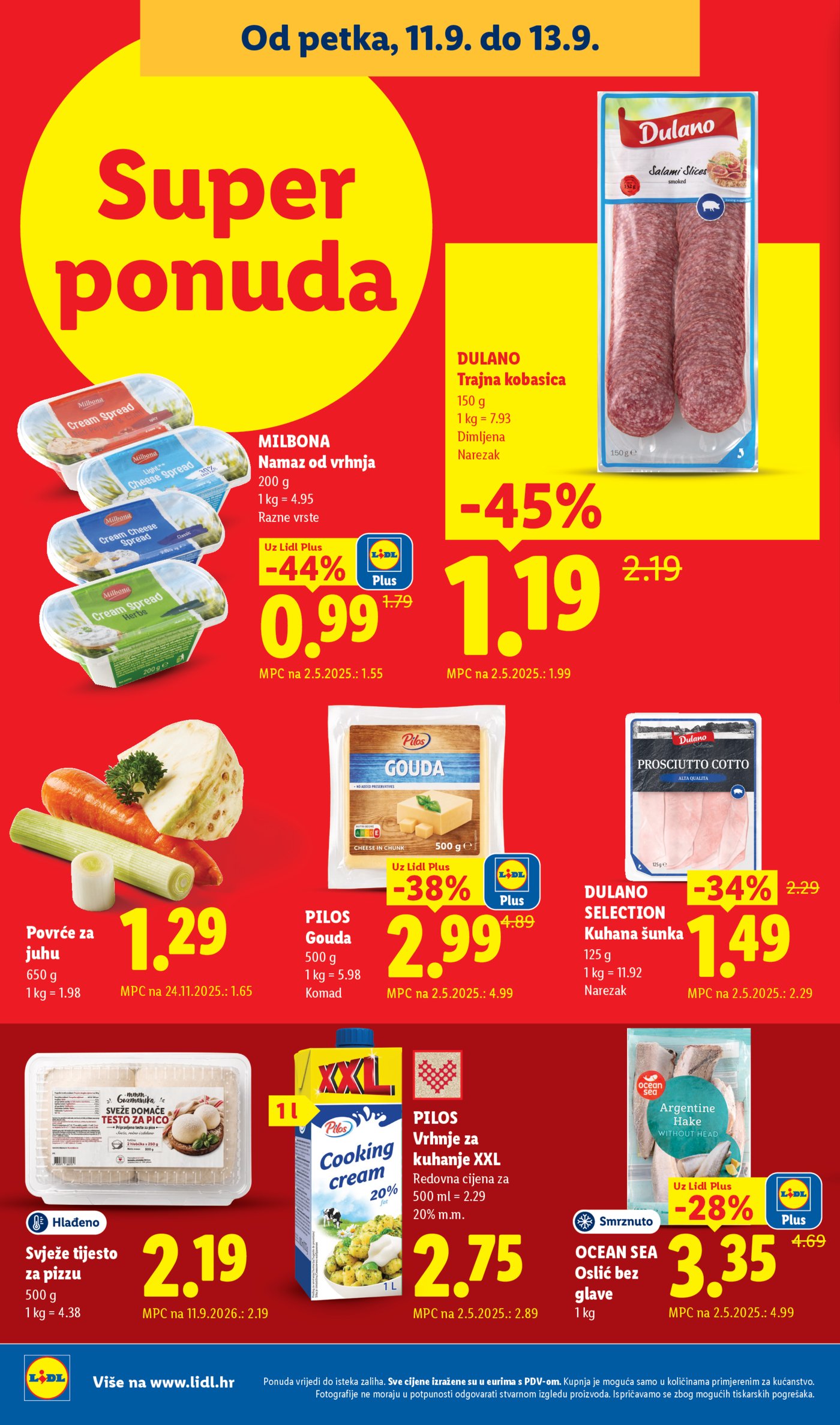 Lidl Super ponuda od ponedjeljka 07.09.-13.09.2026.