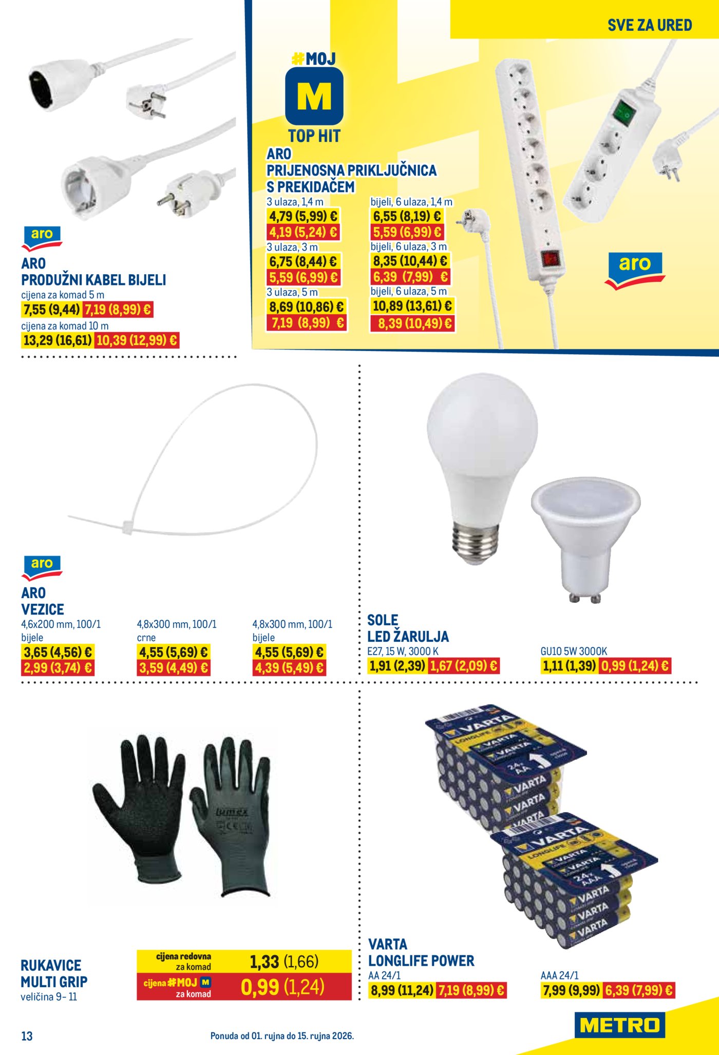 Metro katalog Prehrana i neprehrana 01.09. - 15.09.2026.