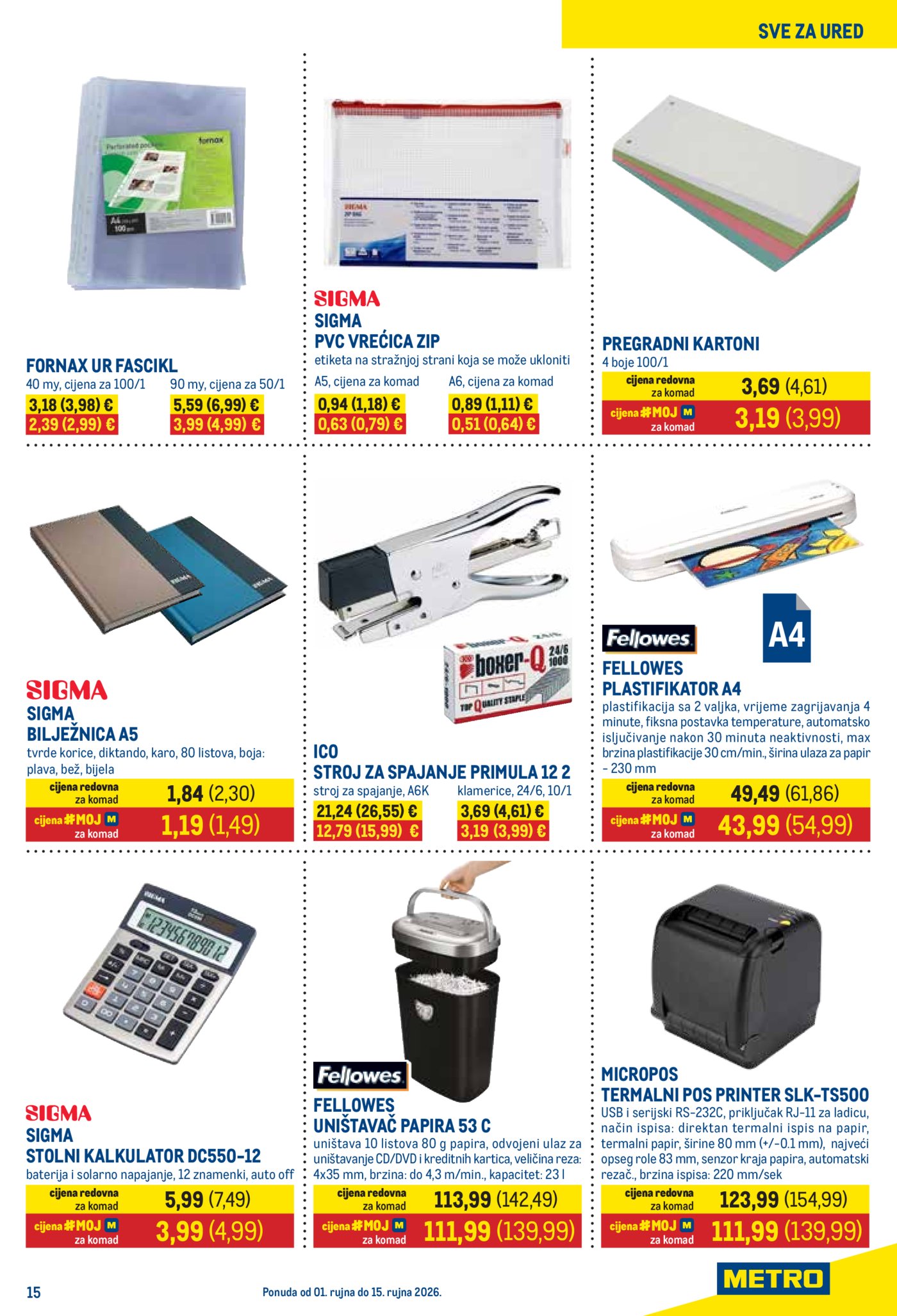 Metro katalog Prehrana i neprehrana 01.09. - 15.09.2026.