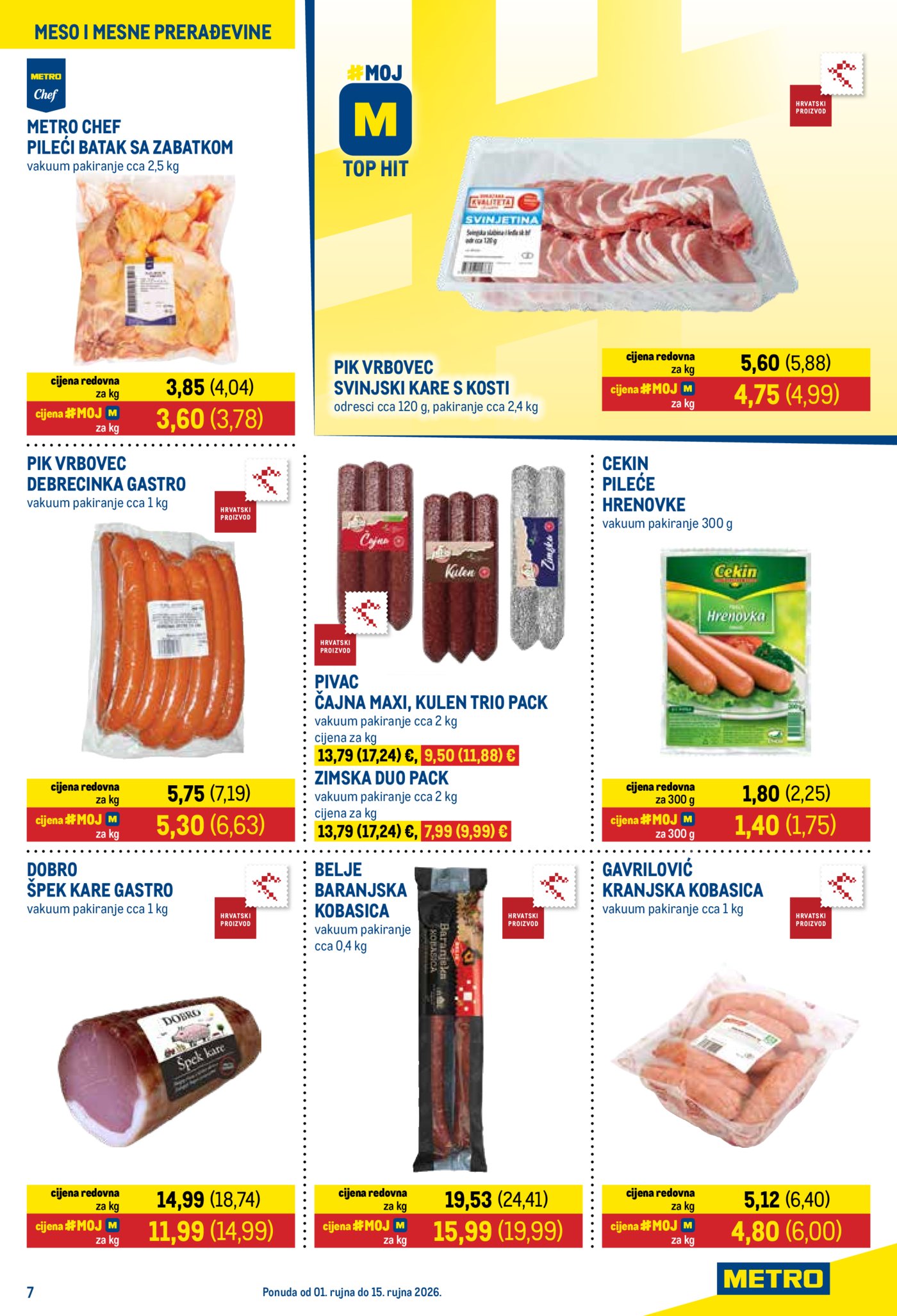 Metro katalog Prehrana i neprehrana 01.09. - 15.09.2026.
