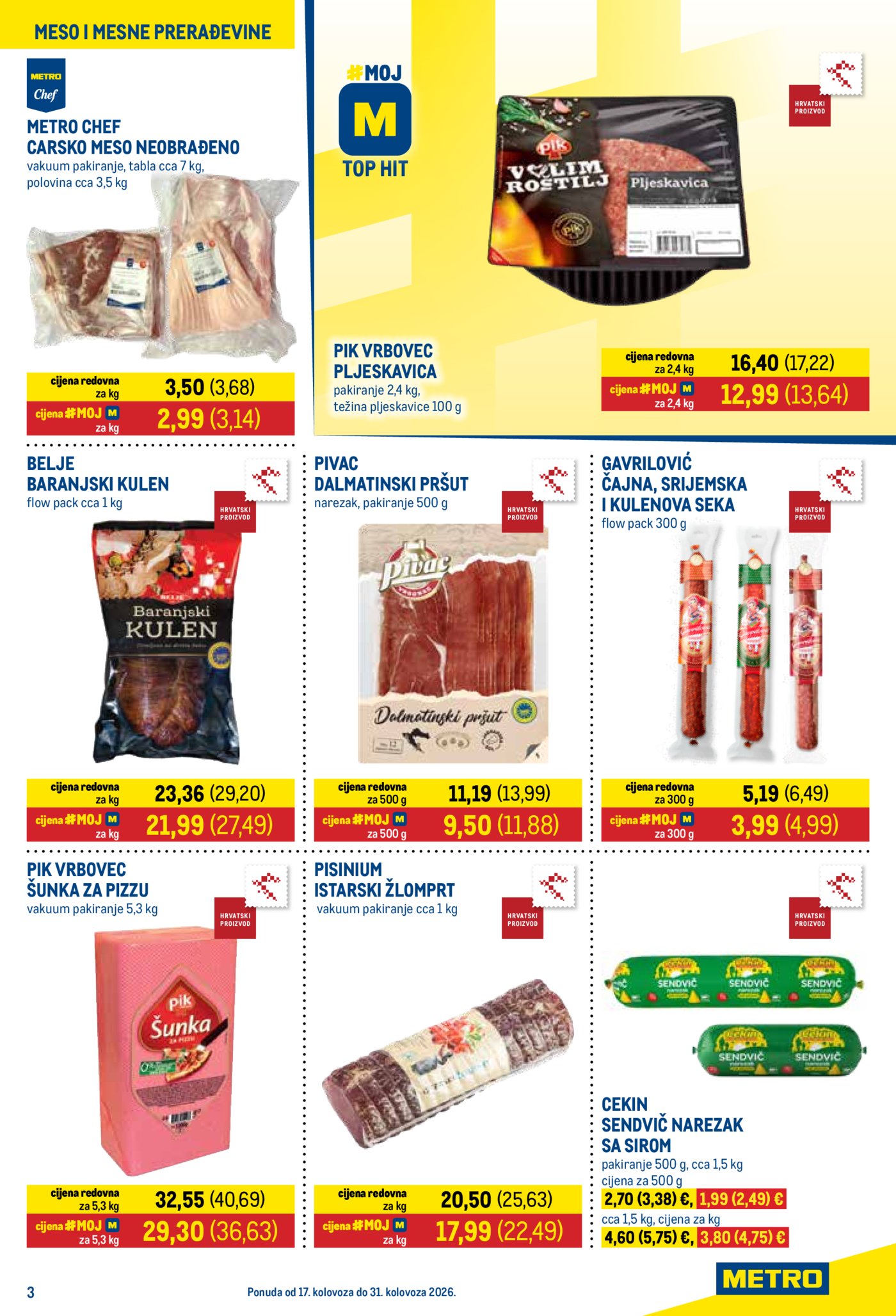 Metro katalog Prehrana i neprehrana 17.08. - 31.08.2026.