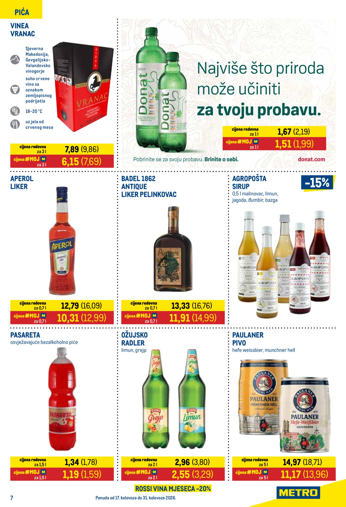 Metro katalog Prehrana i neprehrana 17.08. - 31.08.2026.