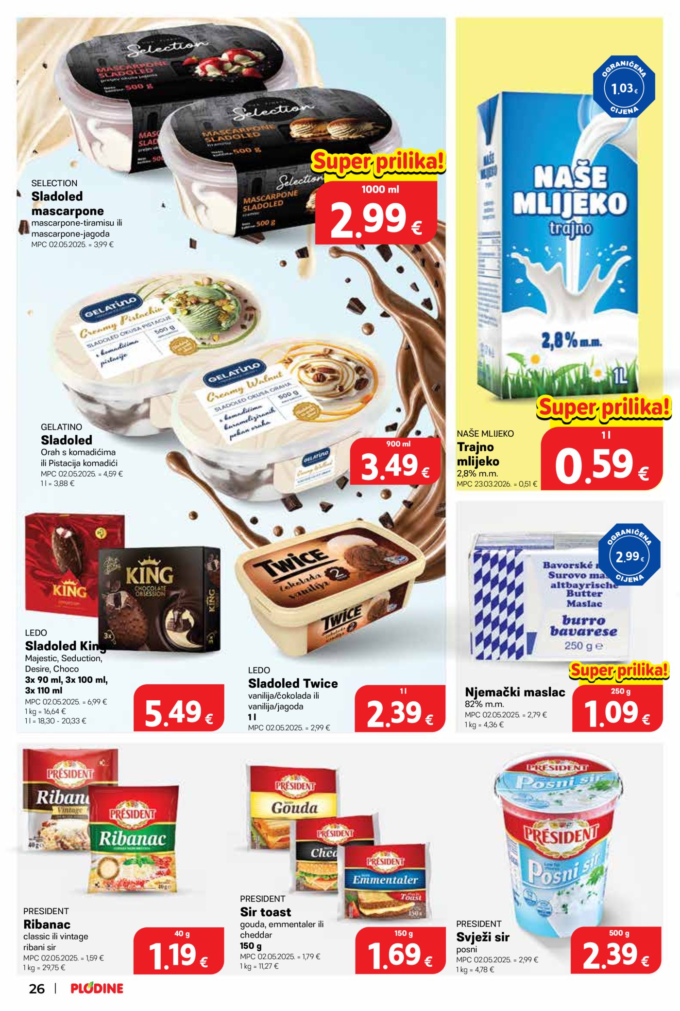 Plodine katalog Akcija 02.09.-08.09.2026.