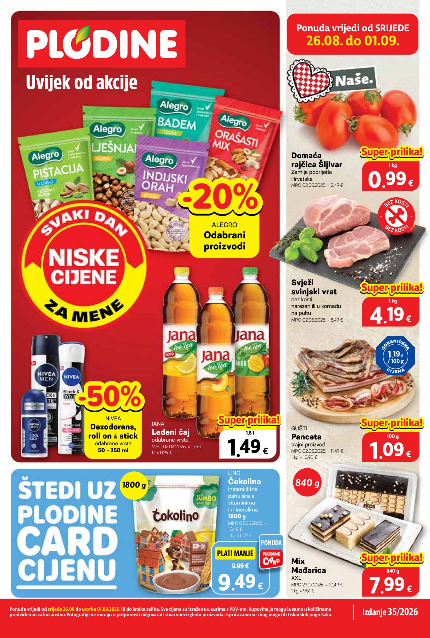 Plodine katalog Akcija 26.08.-01.09.2026.