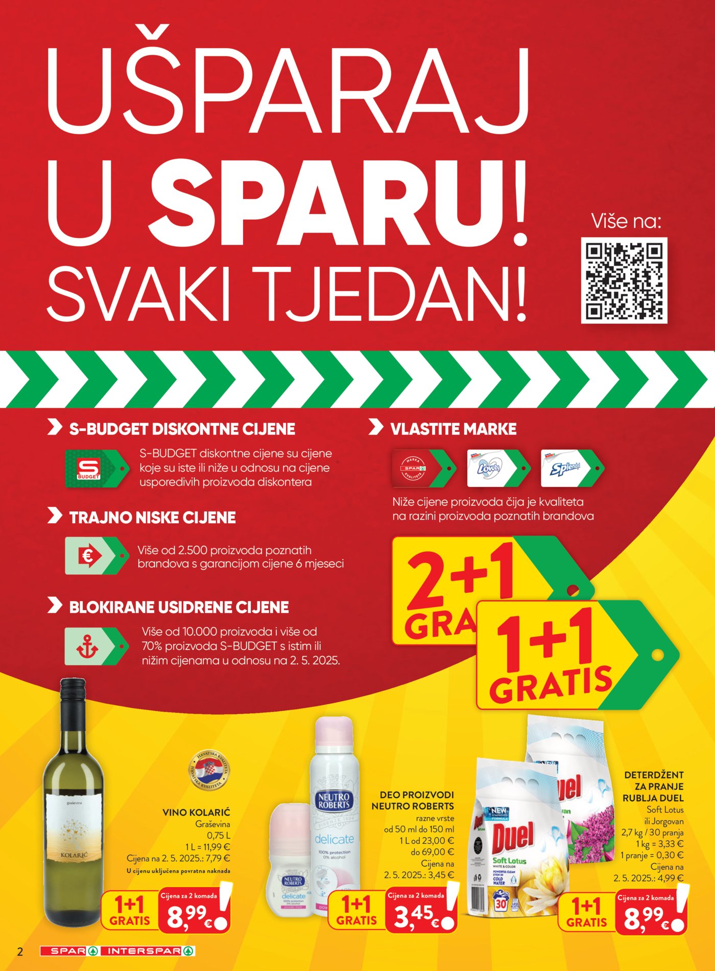 SPAR INTERSPAR katalog Akcija 02.09. - 08.09.2026.