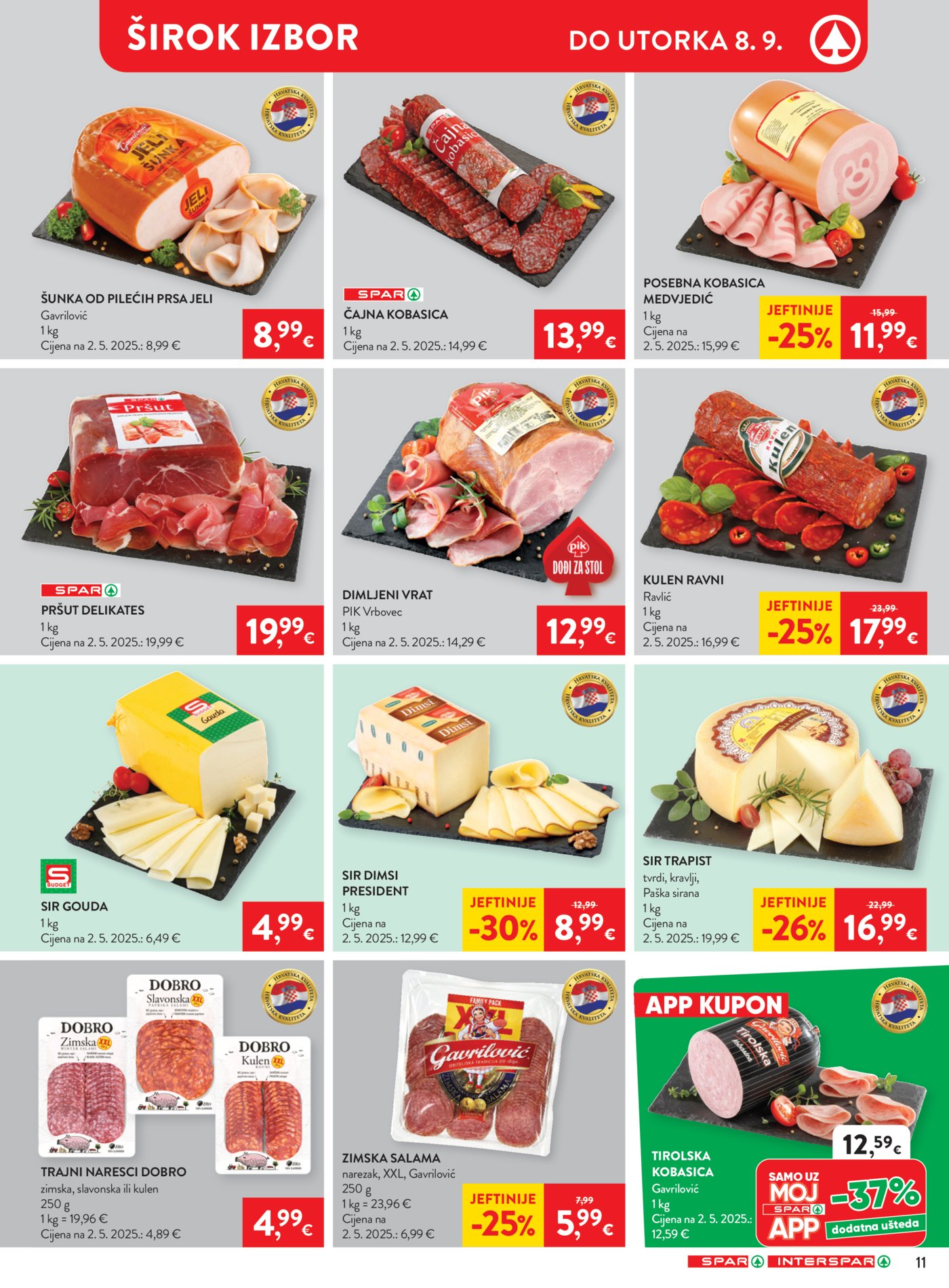SPAR INTERSPAR katalog Akcija 02.09. - 08.09.2026.