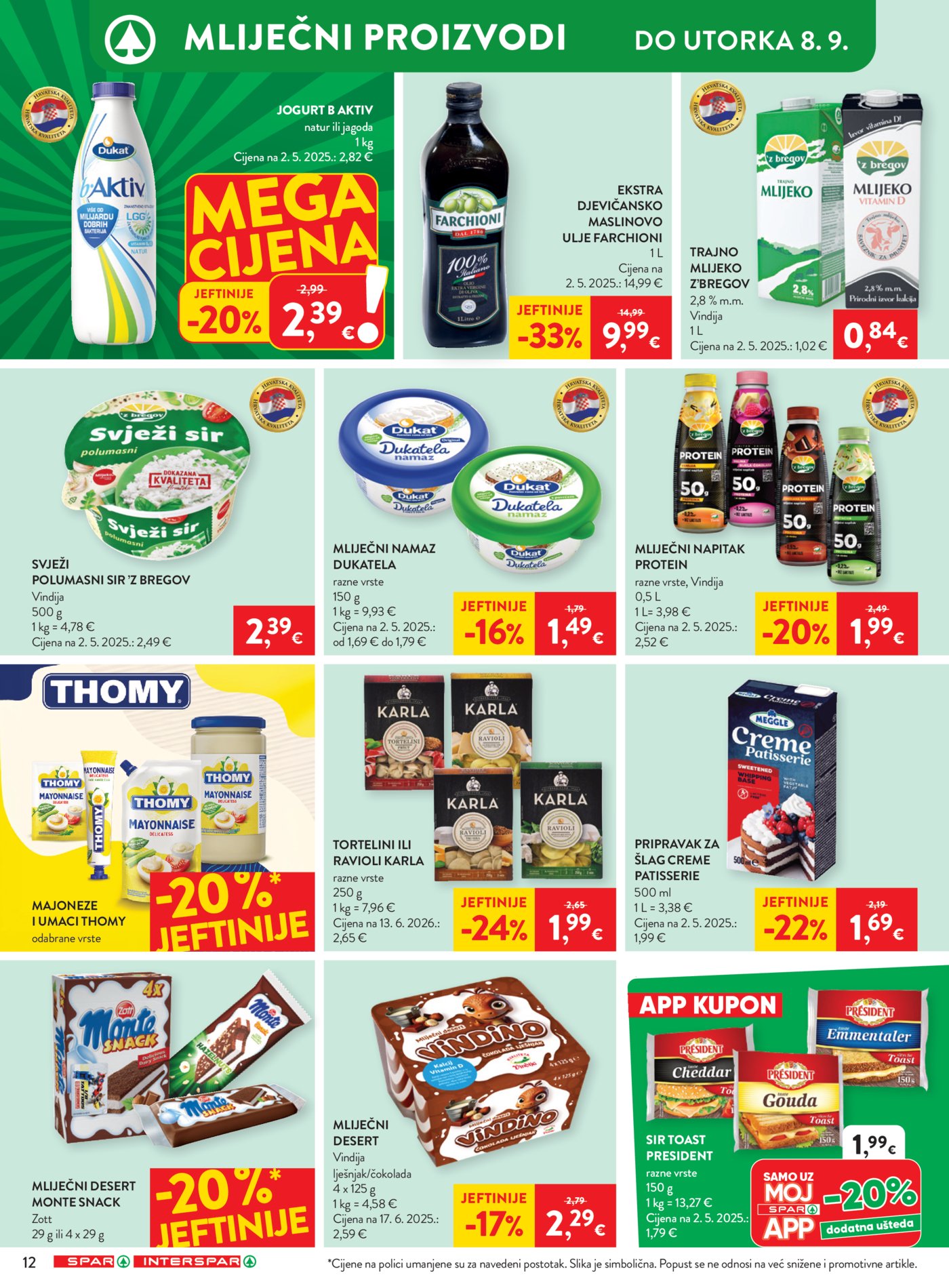 SPAR INTERSPAR katalog Akcija 02.09. - 08.09.2026.