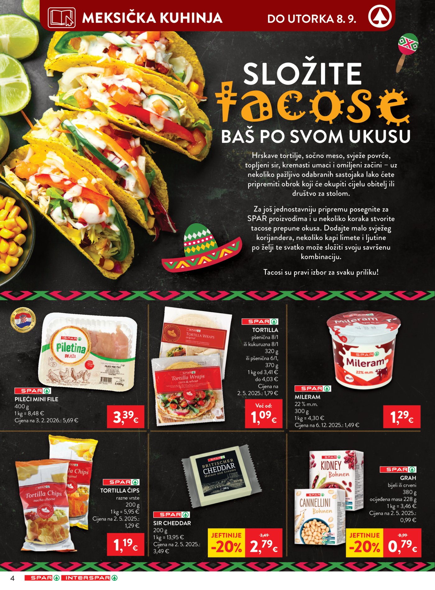 SPAR INTERSPAR katalog Akcija 02.09. - 08.09.2026.
