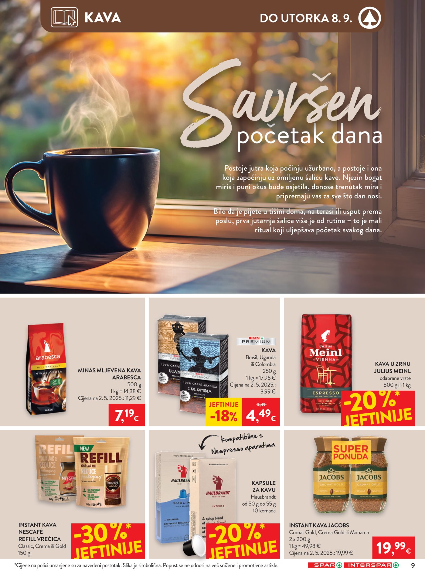 SPAR INTERSPAR katalog Akcija 02.09. - 08.09.2026.