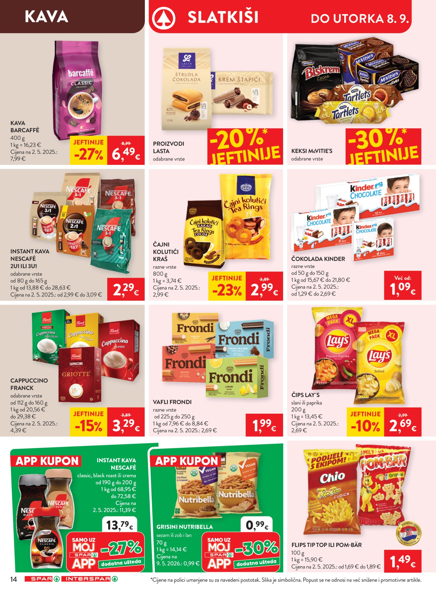 SPAR INTERSPAR katalog Akcija 02.09. - 08.09.2026.