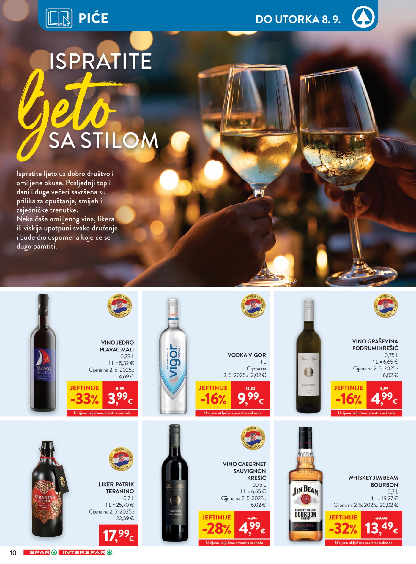 SPAR INTERSPAR katalog Akcija 02.09. - 08.09.2026.