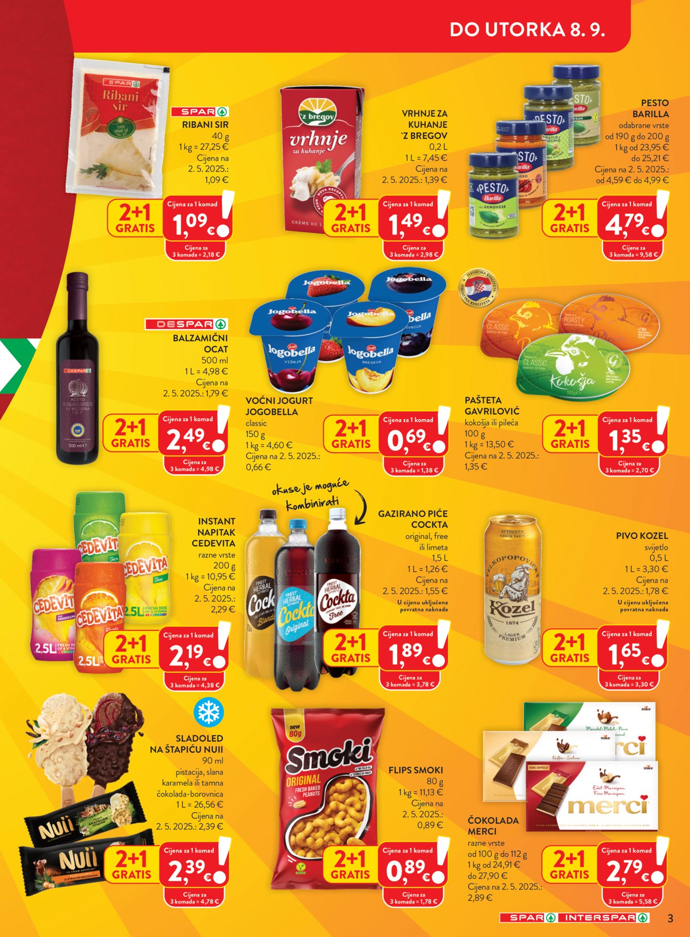 SPAR INTERSPAR katalog Akcija 02.09. - 08.09.2026.