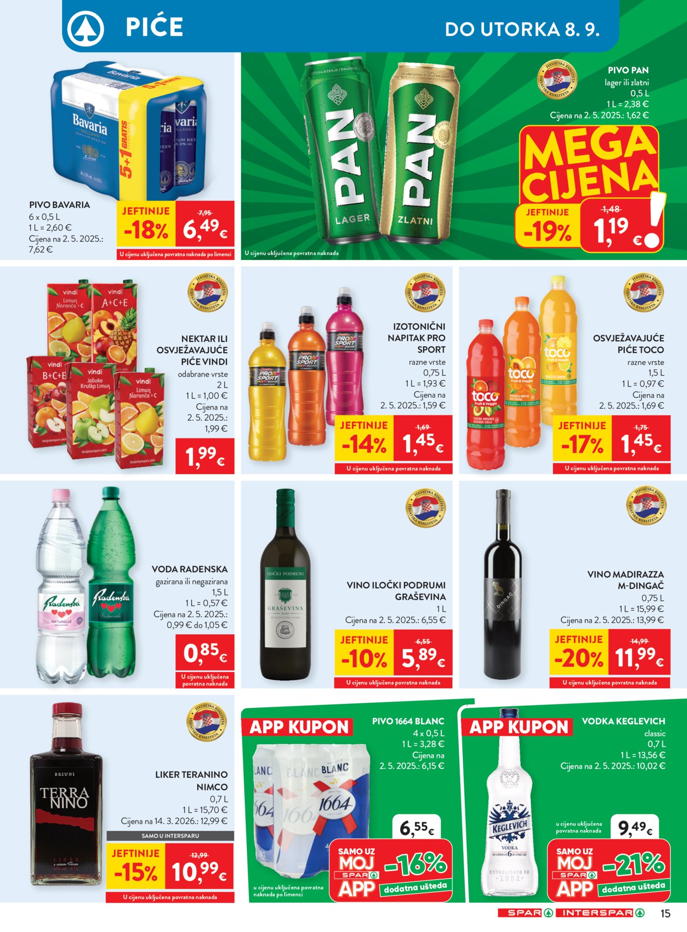 SPAR INTERSPAR katalog Akcija 02.09. - 08.09.2026.