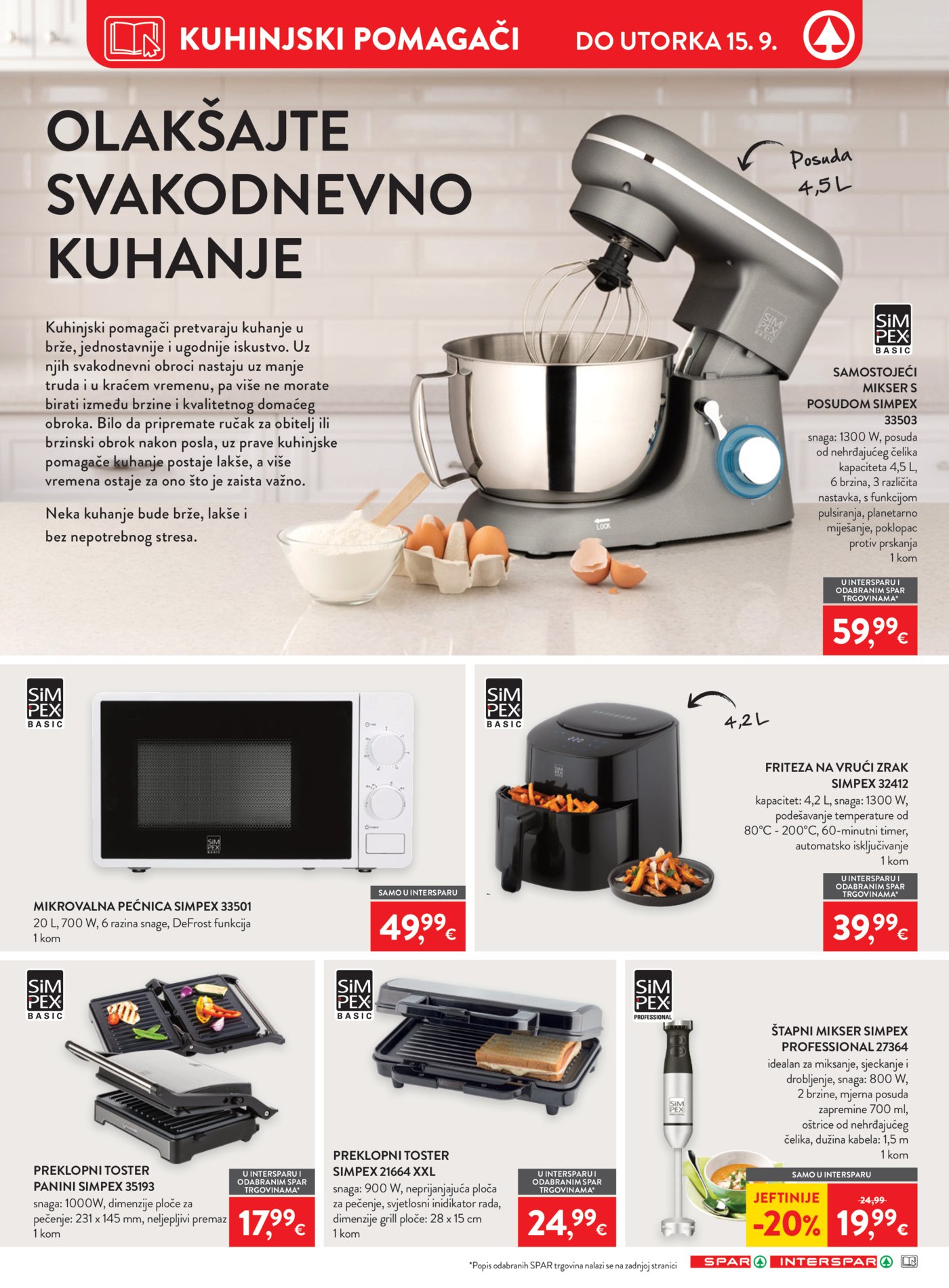 SPAR INTERSPAR katalog Akcija 02.09. - 08.09.2026.