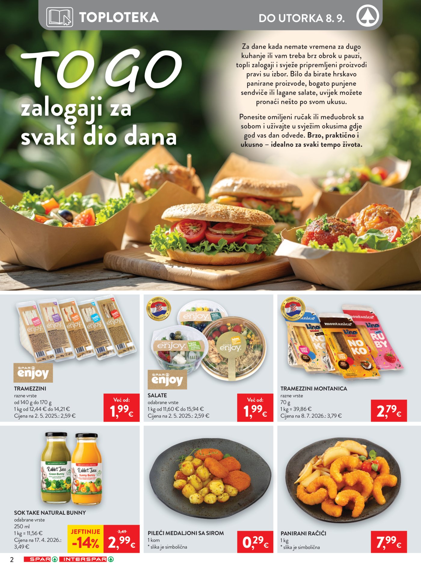 SPAR INTERSPAR katalog Akcija 02.09. - 08.09.2026.