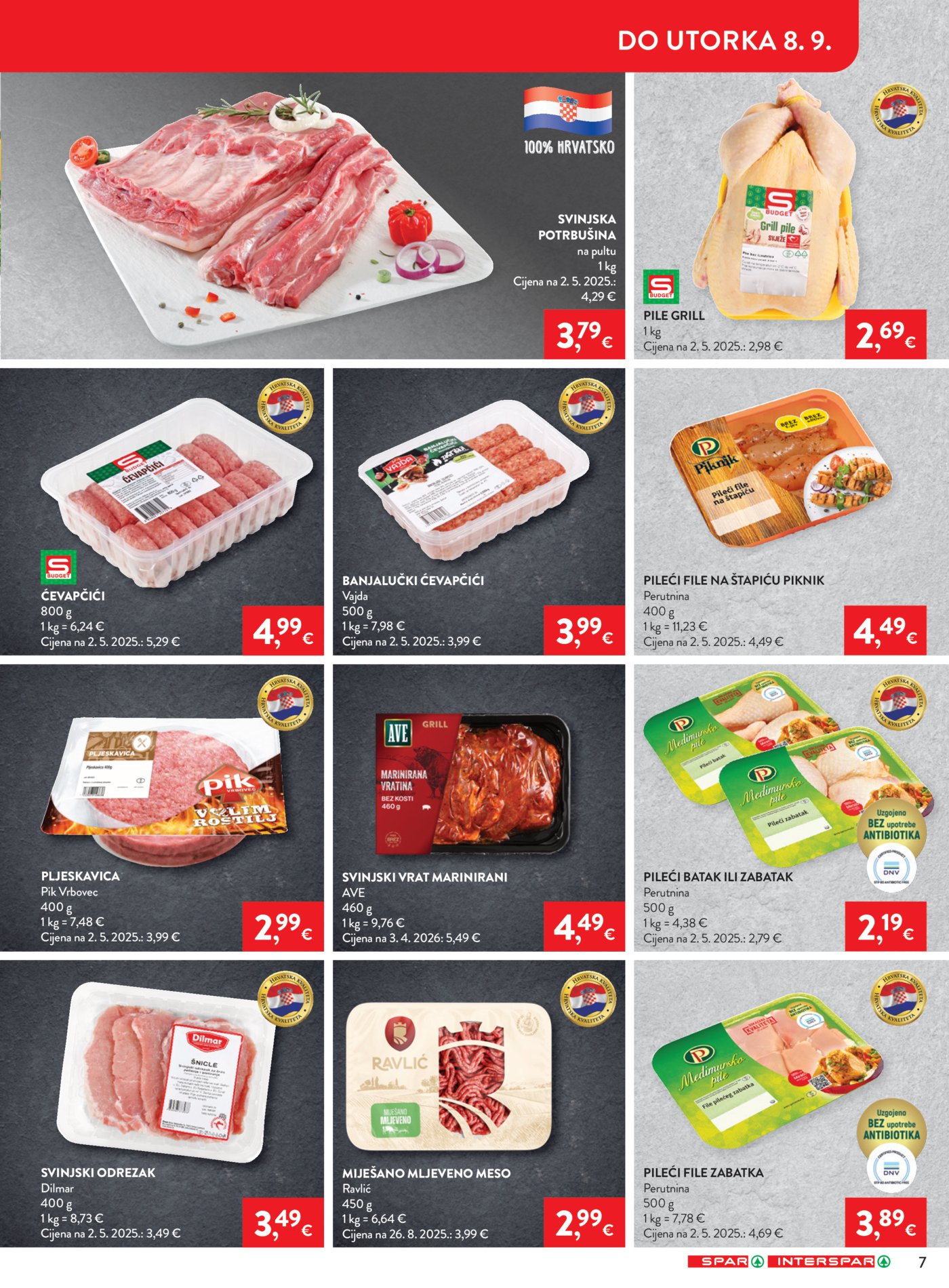 SPAR INTERSPAR katalog Akcija 02.09. - 08.09.2026.