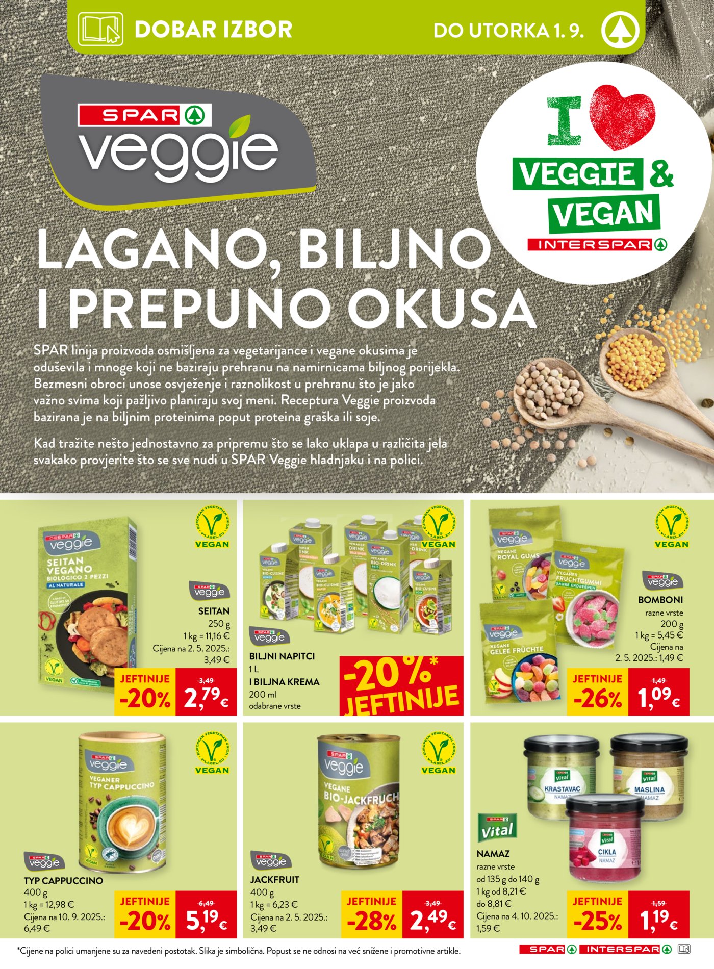 SPAR INTERSPAR katalog Akcija 26.08. - 01.09.2026.