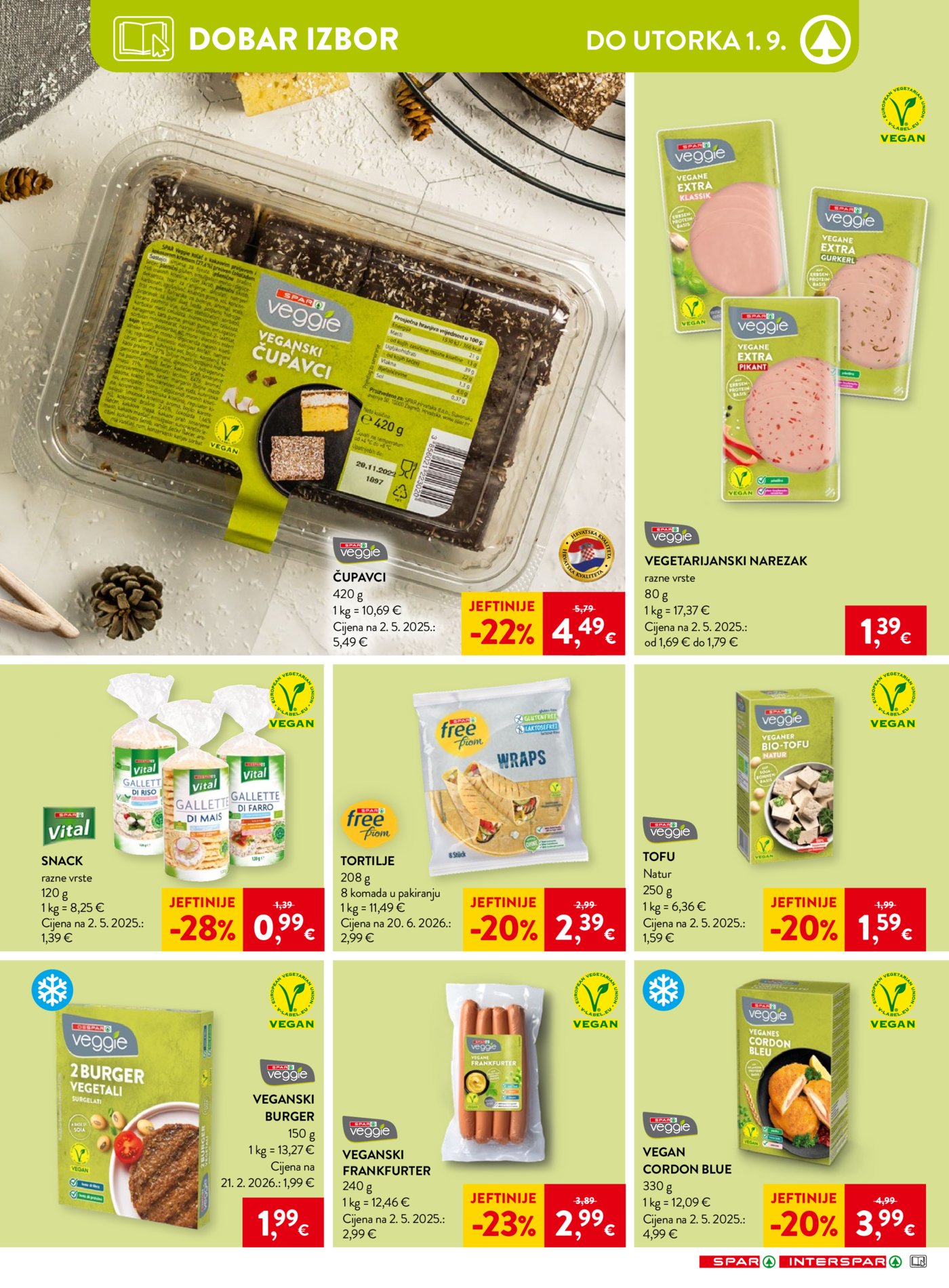 SPAR INTERSPAR katalog Akcija 26.08. - 01.09.2026.