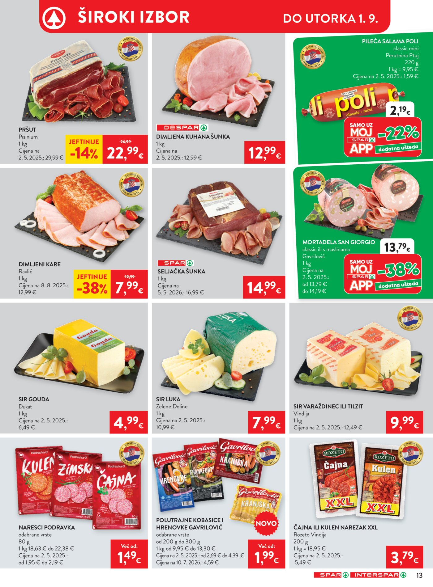 SPAR INTERSPAR katalog Akcija 26.08. - 01.09.2026.