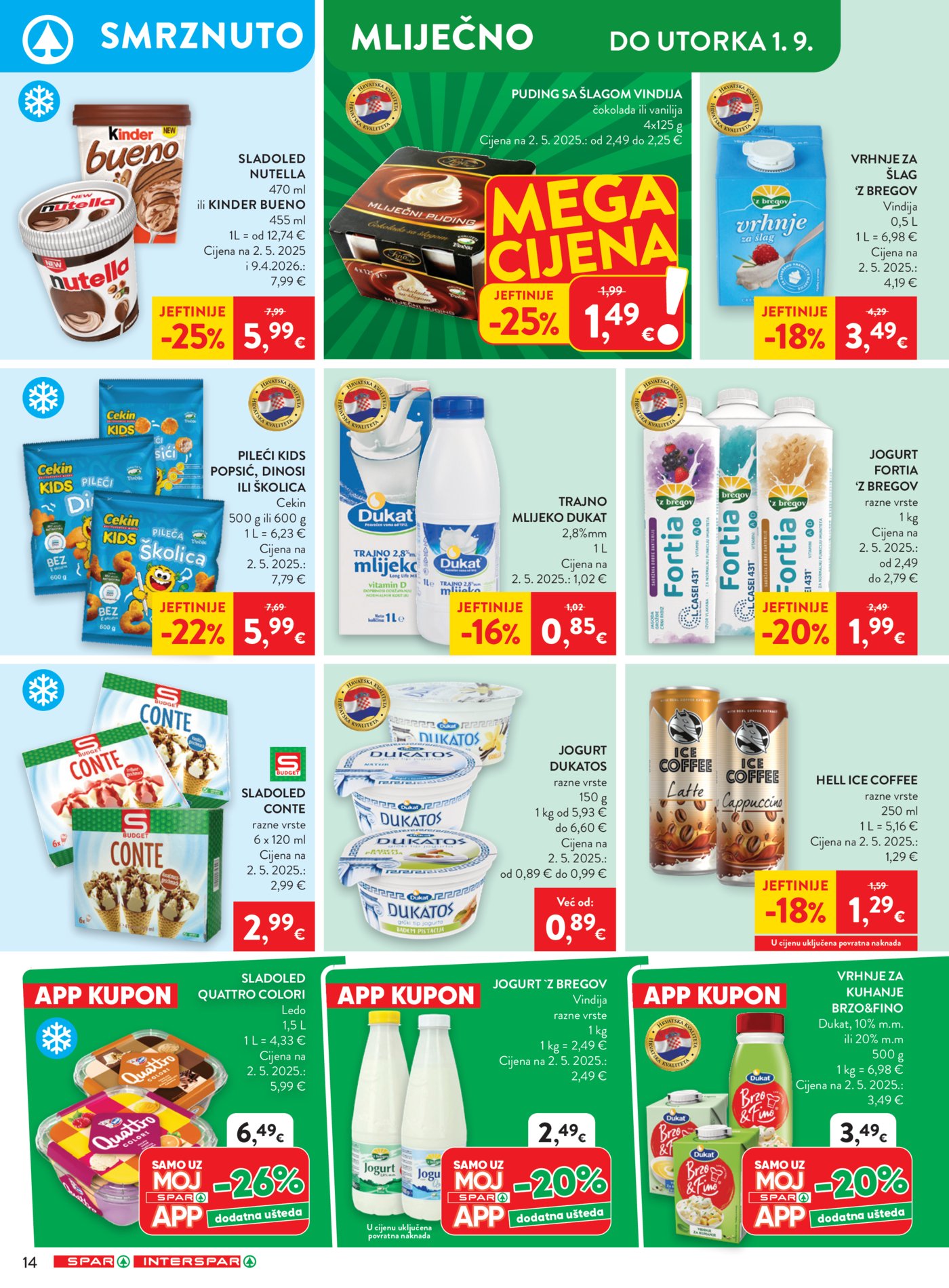 SPAR INTERSPAR katalog Akcija 26.08. - 01.09.2026.